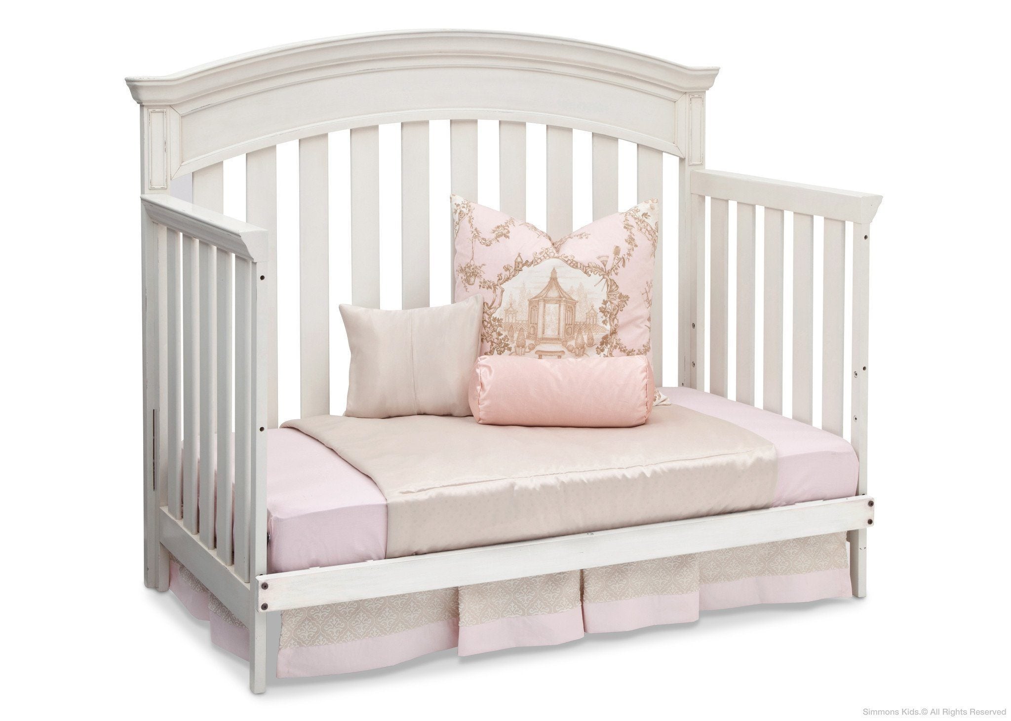 Castille Crib 'N' More - Convertible Baby Crib with 3-in-1 Design for Nursery, Toddler Bed & Daybed - Perfect for Newborns to Kids | Safe & Stylish Nursery Furniture for Modern Homes