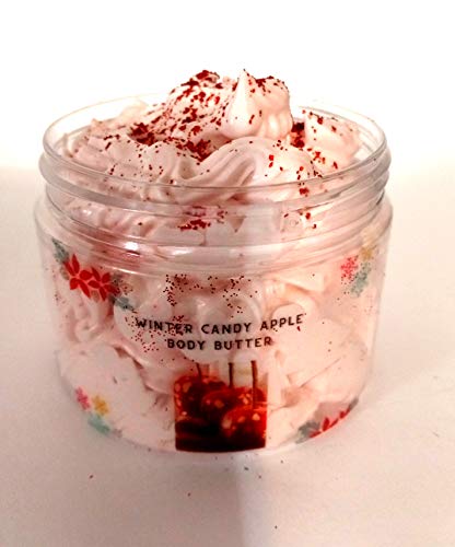Winter Candy Apple Scented Body Butter - Ultra Moisturizing & Nourishing for Dry Skin - Perfect for Cold Weather Hydration & Gift Giving
