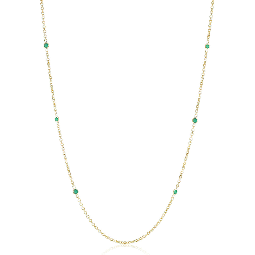 Emerald Green Gemstone Pendant Necklace for Women - Elegant Jewelry Gift for Birthday, Anniversary & Special Occasions