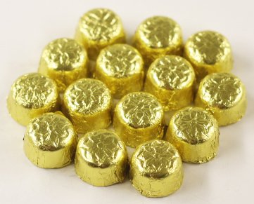 Scott's Cakes Solid Milk Chocolate Gold Croquettes - Foil Wrapped Gourmet Chocolates in Beach Chairs Pail | Perfect for Beach Parties, Summer Gifts & Chocolate Lovers