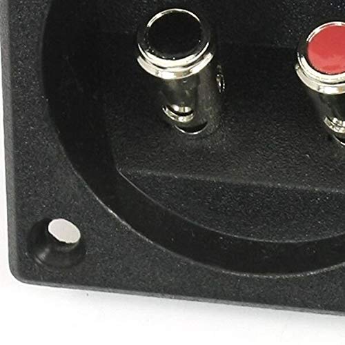 Davitu 5x Square Double Binding Post Speaker Terminal Cup - High-Quality Electrical Equipment for Speaker Box Connections | Perfect for Home Theater, DIY Audio Projects, and Professional Sound Systems