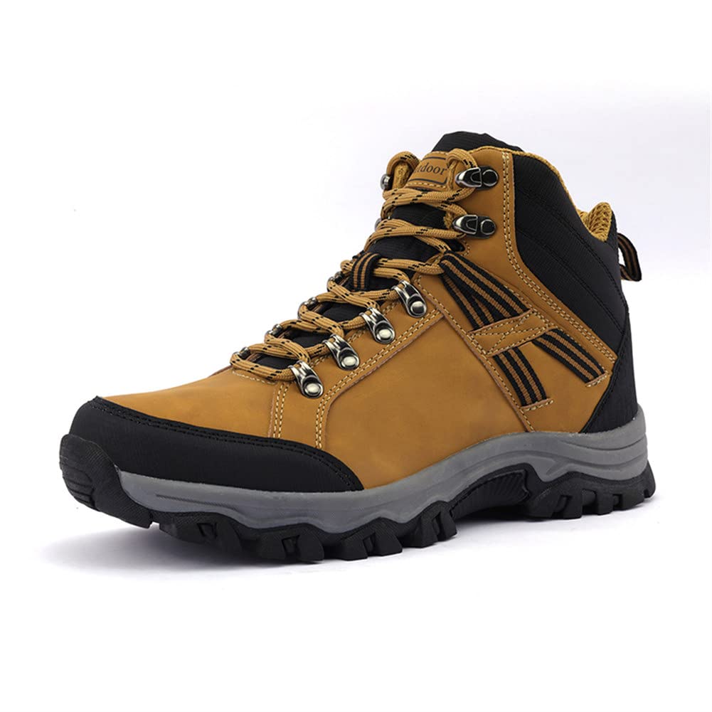 Men's Waterproof Hiking Boots - Lightweight Ankle Boots with Multi-Terrain Lugs for Outdoor Adventures | Durable & Sturdy Camouflage Design for Hiking, Camping and Work | All-Weather Traction Shoes