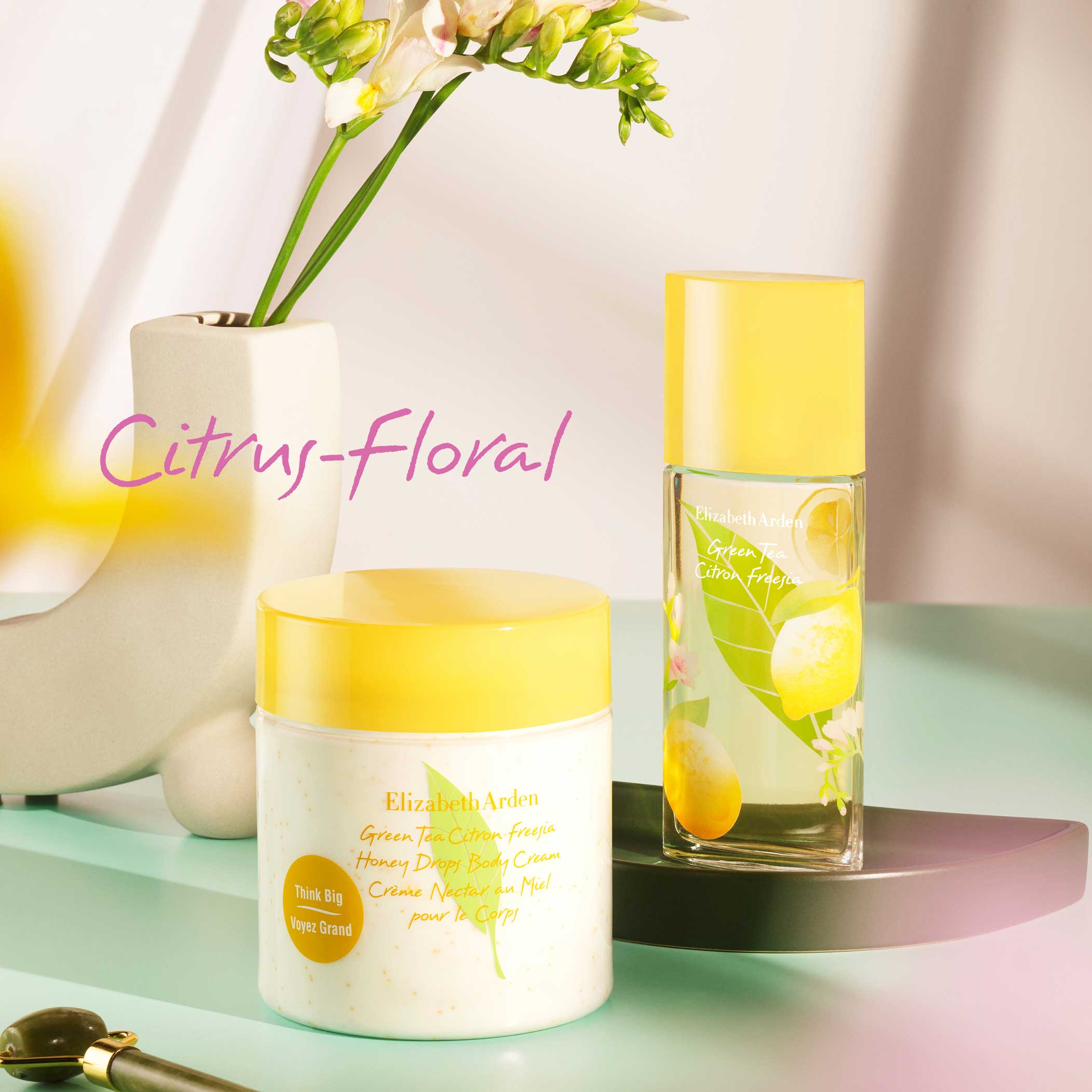 Green Tea Citron Freesia Honey Drops Body Cream - Moisturizing & Nourishing Skin Care for Dry Skin - Perfect for Daily Hydration & Relaxation
