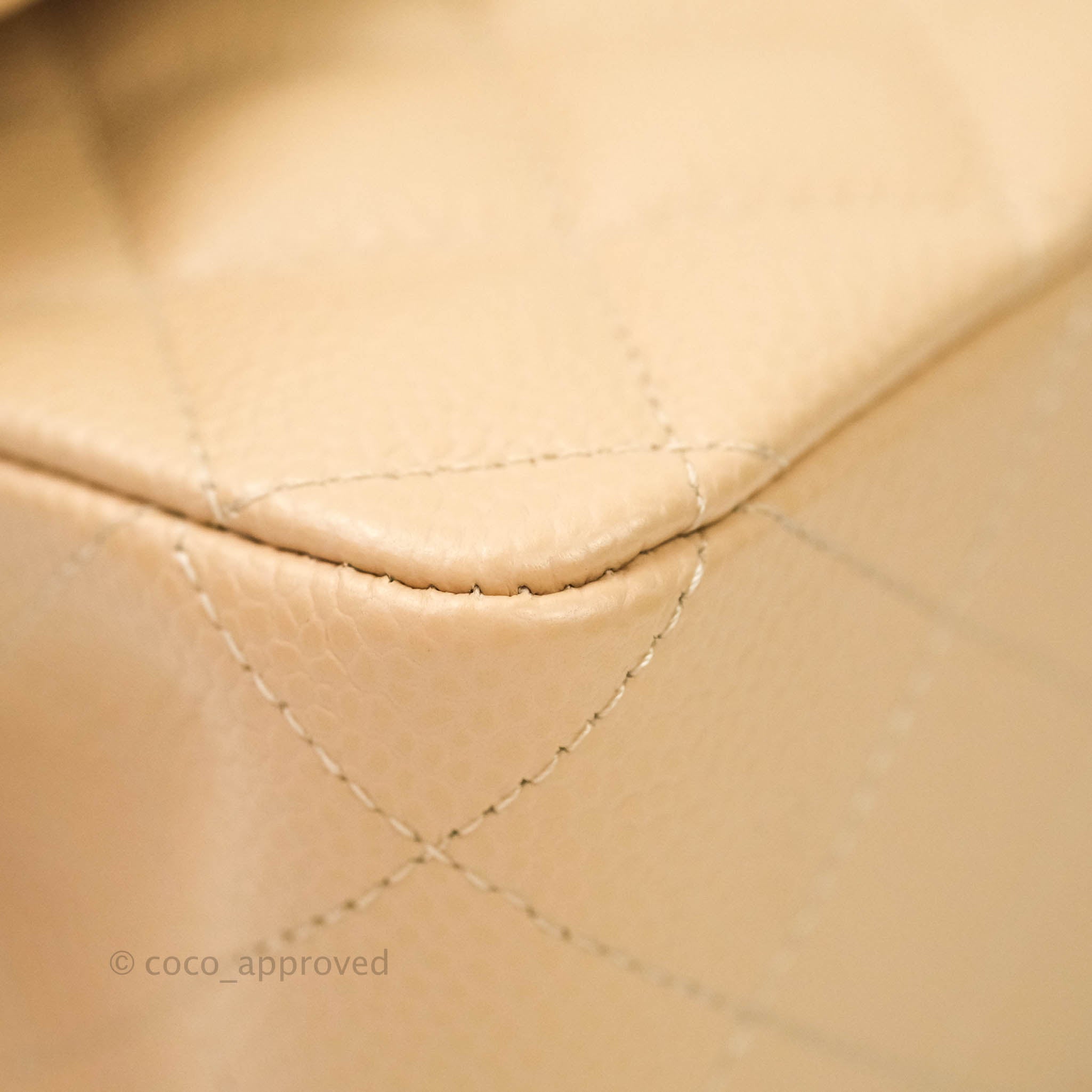Chanel Classic Medium Double Flap Bag in Beige Caviar Leather with Gold Hardware - Luxury Handbag for Women, Perfect for Work, Evening Events & Special Occasions