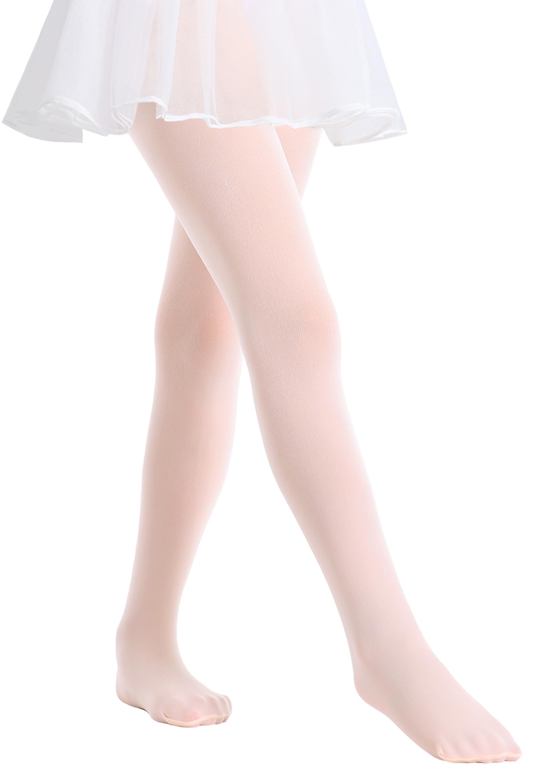 Ultra Soft Girls Ballet Dance Tights - Footed Ballet Stockings for Toddlers & Kids | Perfect for Dance Class, Recitals & Ballet Practice