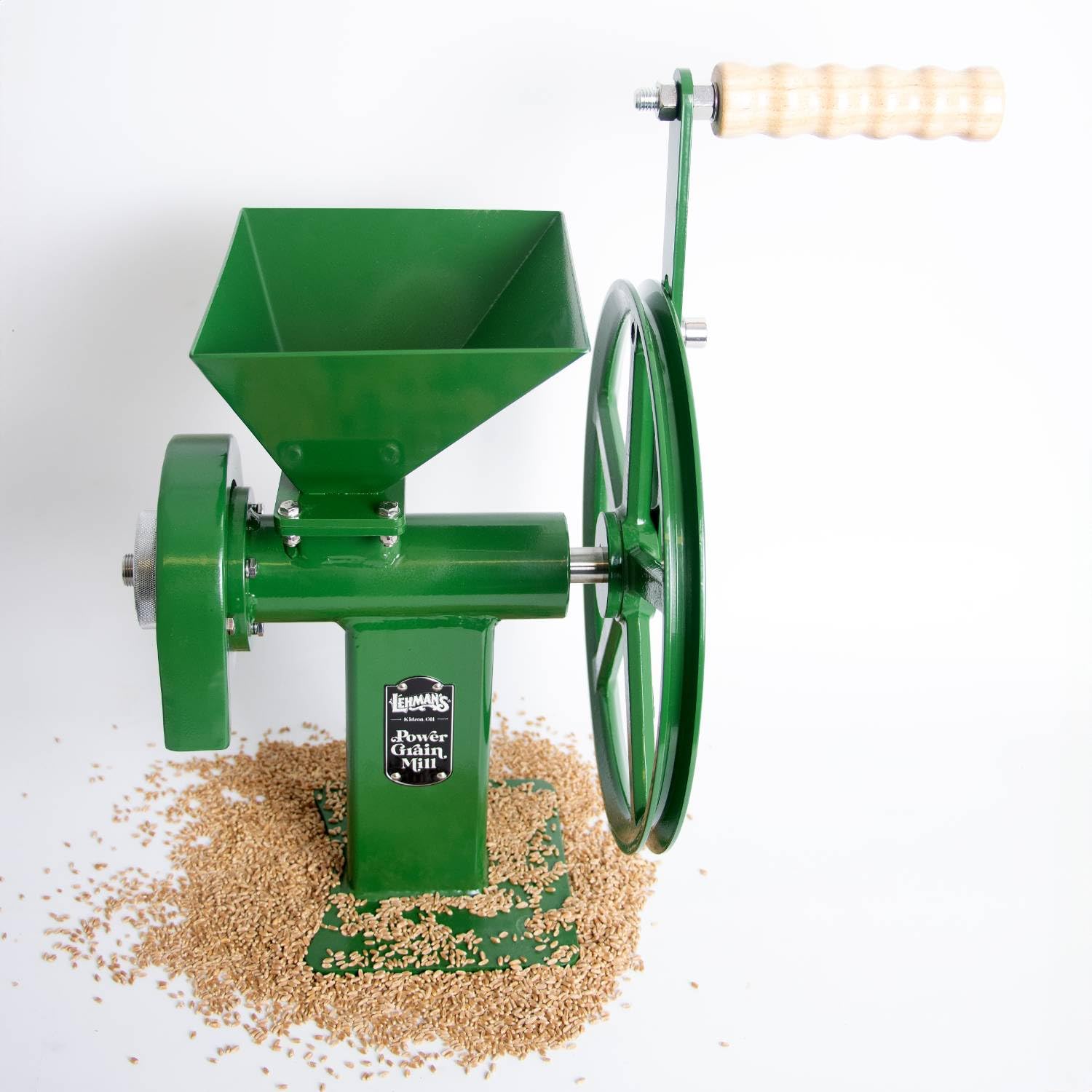 Lehman's Manual Grain Mill - Hand Crank Flour Grinder for Wheat, Corn, Rice & More | 6 Cup Capacity | Makes Fine Pastry Flour | 14