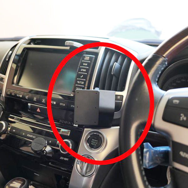 ClicOn No Holes Center Dash Mount for Toyota Landcruiser 200 (2008-2015) - Secure Phone Holder for Off-Road Adventures & Daily Commute