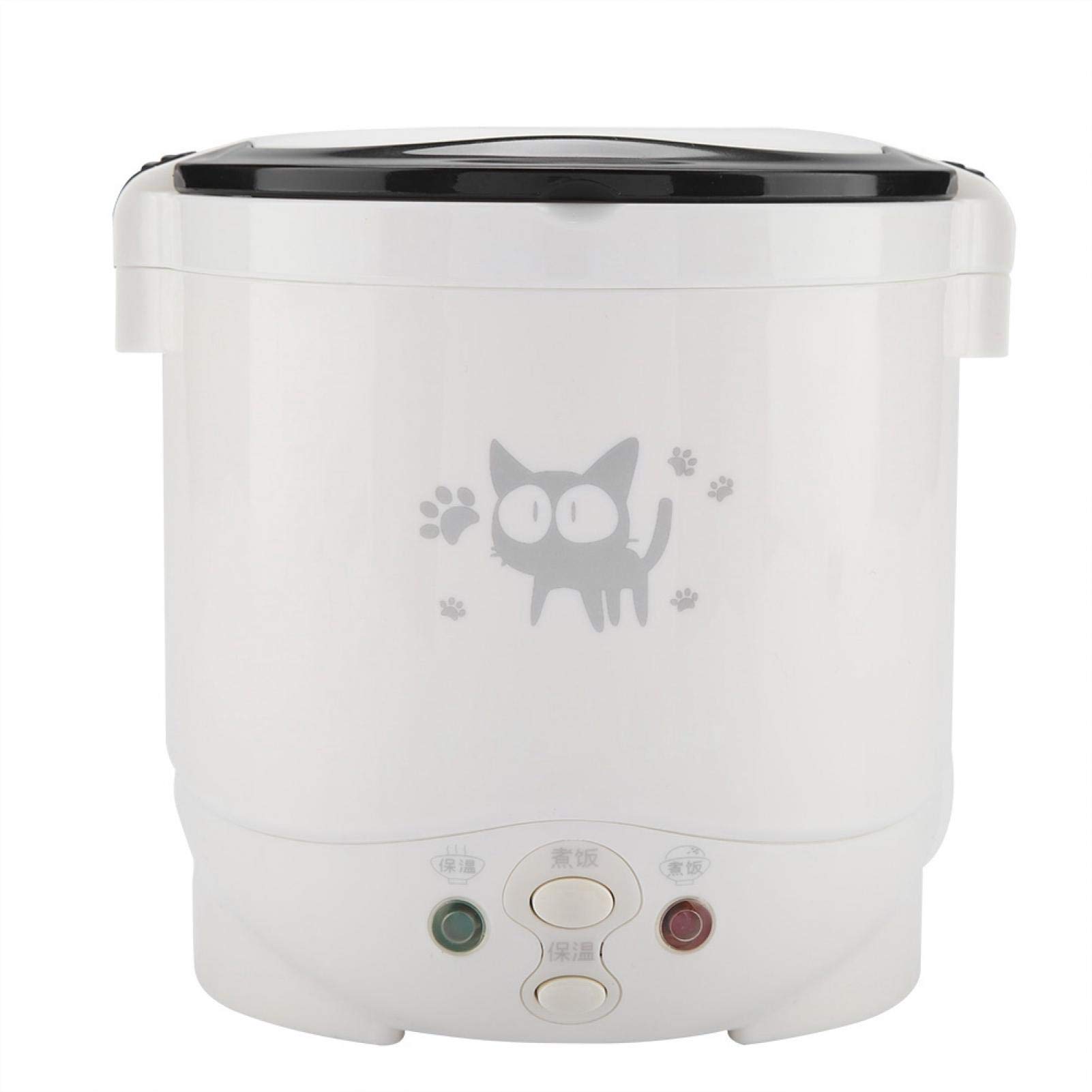 Joyzan Mini Rice Cooker 1L - Portable 12V Electric Lunch Box for Car & Travel, Non-Stick Auto Cooking & Keep Warm - Perfect for Camping, Noodles, Soup & Vegetables