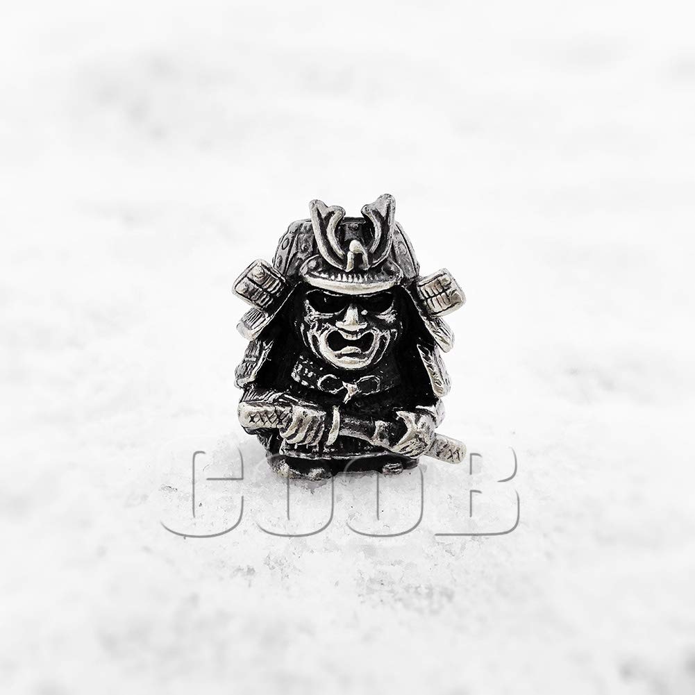Coob EDC Paracord Bead - Samurai Warrior Charm for Knives & Lanyards | Outdoor Survival Gear