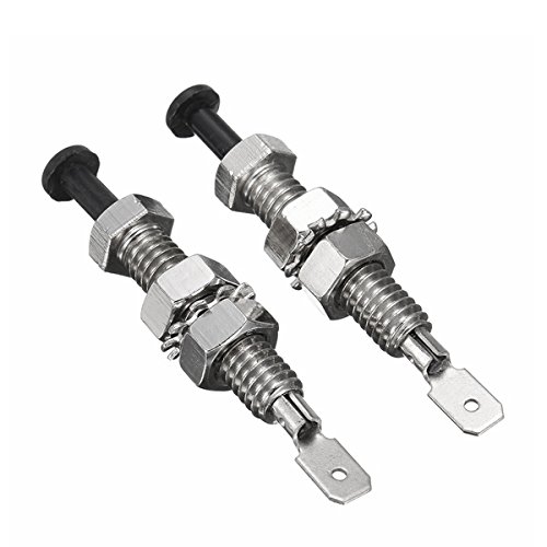 2Pcs Universal Adjustable Car Truck Bonnet Alarm Light Hood Door Pin Switch 69mm - Perfect for Vehicle Security & Anti-Theft Protection
