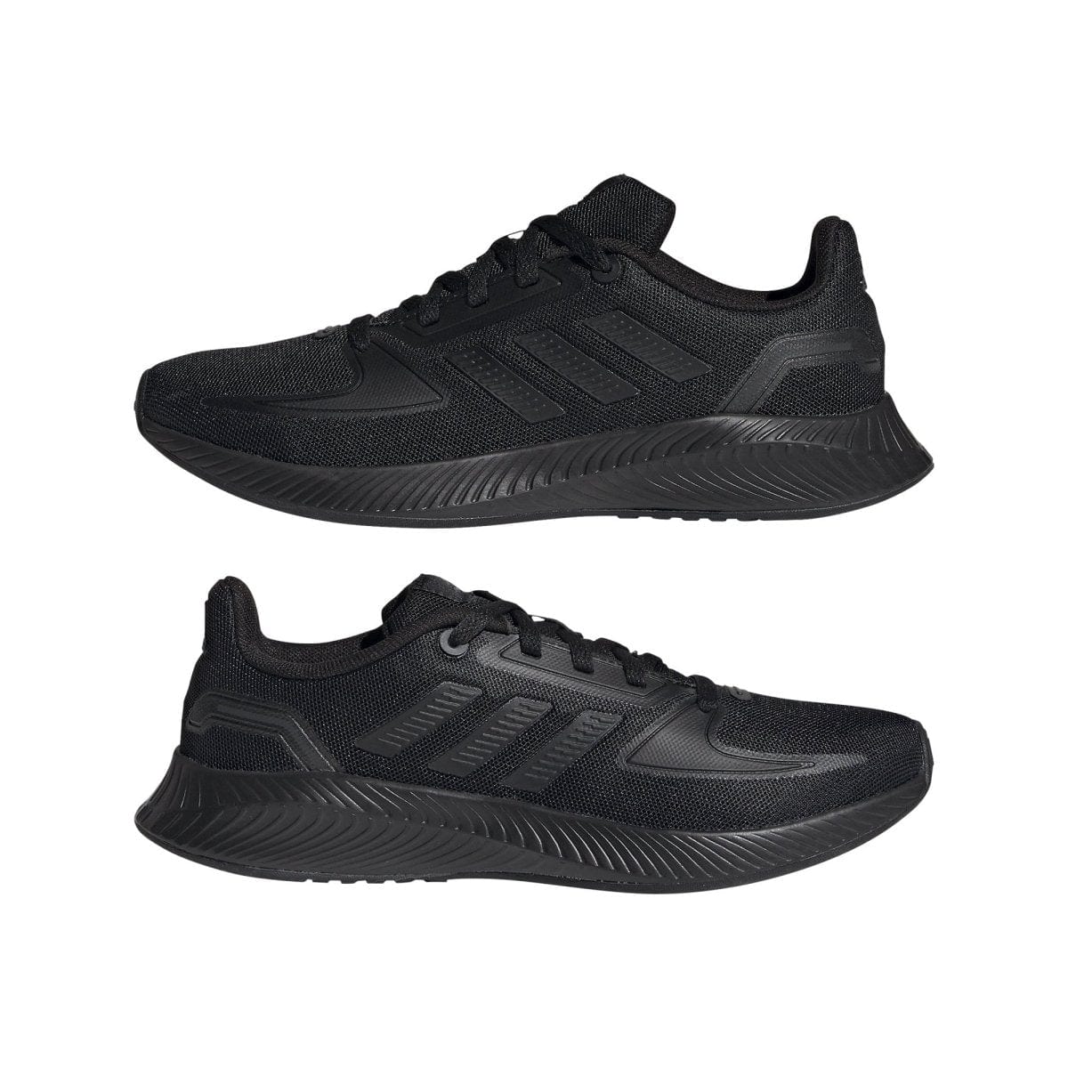 Adidas Kids Runfalcon 2.0 Running Shoes - Triple Black | Lightweight & Comfortable Athletic Sneakers for Boys & Girls | Perfect for School, Sports & Daily Activities