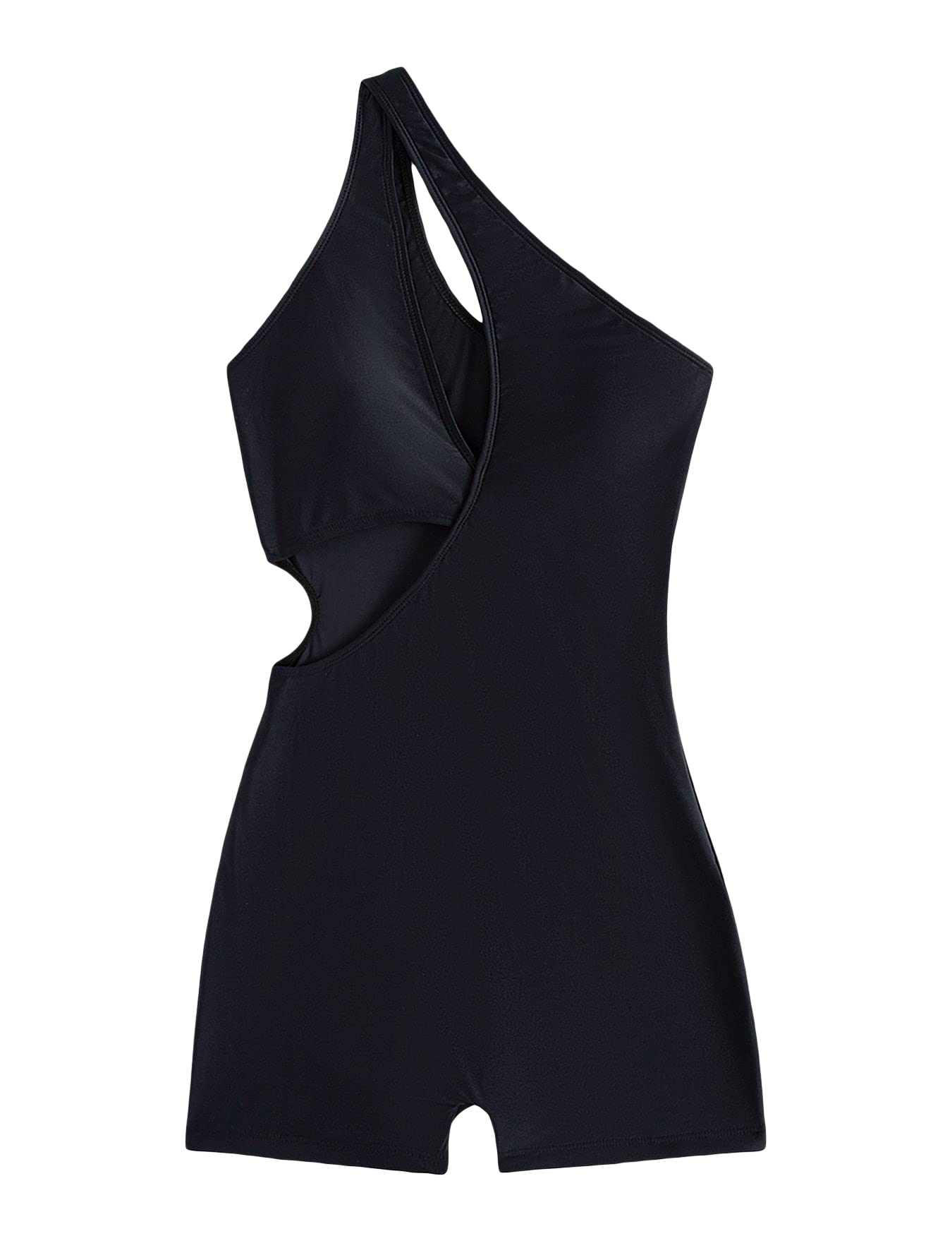 Milumia Women's One Shoulder Cut Out Monokini Swimsuit - Sexy One Piece Bathing Suit for Beach, Pool Party & Summer Vacation
