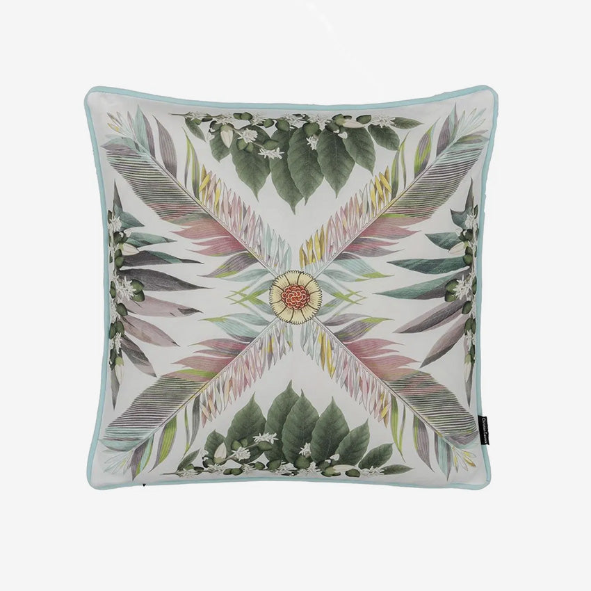 Christian Lacroix Feather Park Jais Decorative Cushion - Luxury Bohemian Style Throw Pillow for Sofa, Bed & Home Decor - Perfect for Living Room, Bedroom & Nursery Accents
