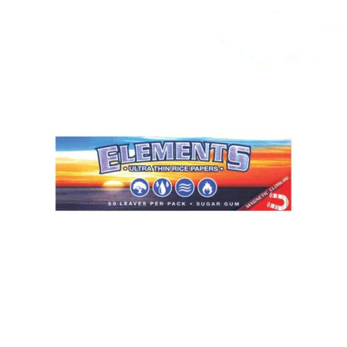 Premium Elements Rolling Papers - 1¼ Size - Slow Burning, Ultra-Thin & Unbleached for Smooth Smoking Experience - Perfect for Rolling Cigarettes, Joints & Herbal Blends