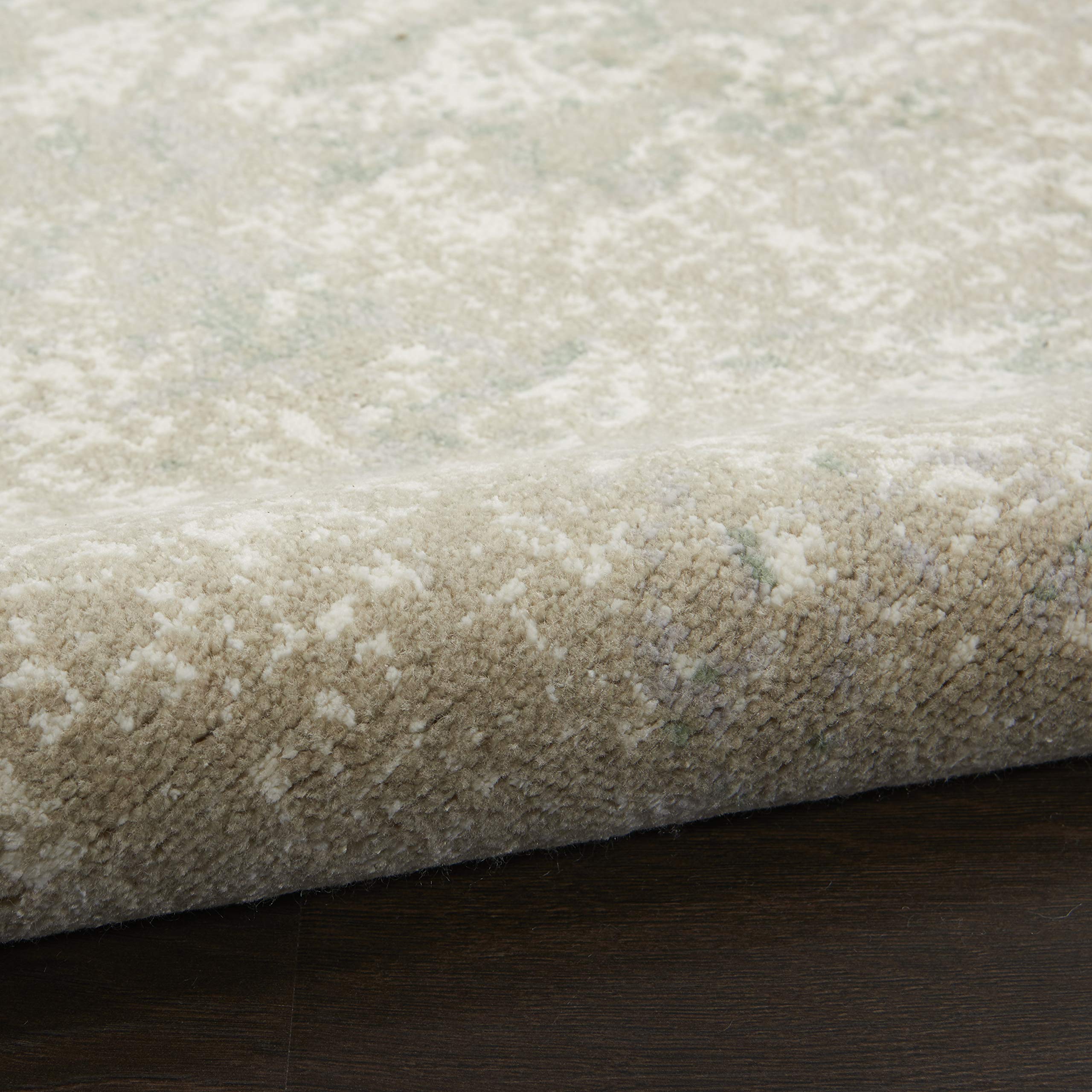 Nourison Twilight Artistic Ivory Green 8x10 Area Rug - Easy to Clean, Non-Shedding, Soft & Durable - Perfect for Bedroom, Living Room, Dining Room & Kitchen Decor