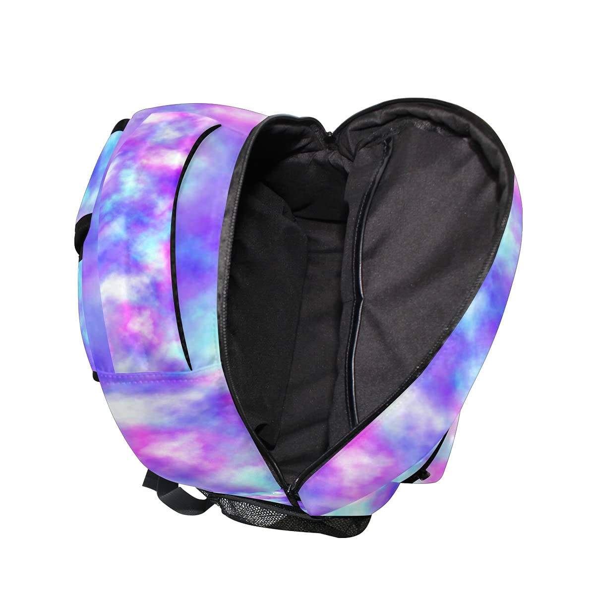 ALAZA Shiny Rainbow Tie Dye Backpack for Kids - Waterproof School Bookbag for Elementary Teens, Boys & Girls - Laptop Daypack for Travel, College & Daily Use