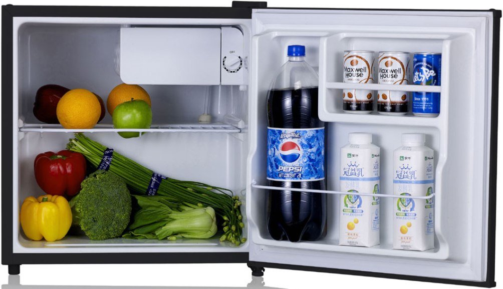 Energy Star Certified SPT RF-164SS 1.6 cu. ft. Stainless Steel Mini Refrigerator - Compact Fridge for Dorm, Office, Bedroom or Small Spaces