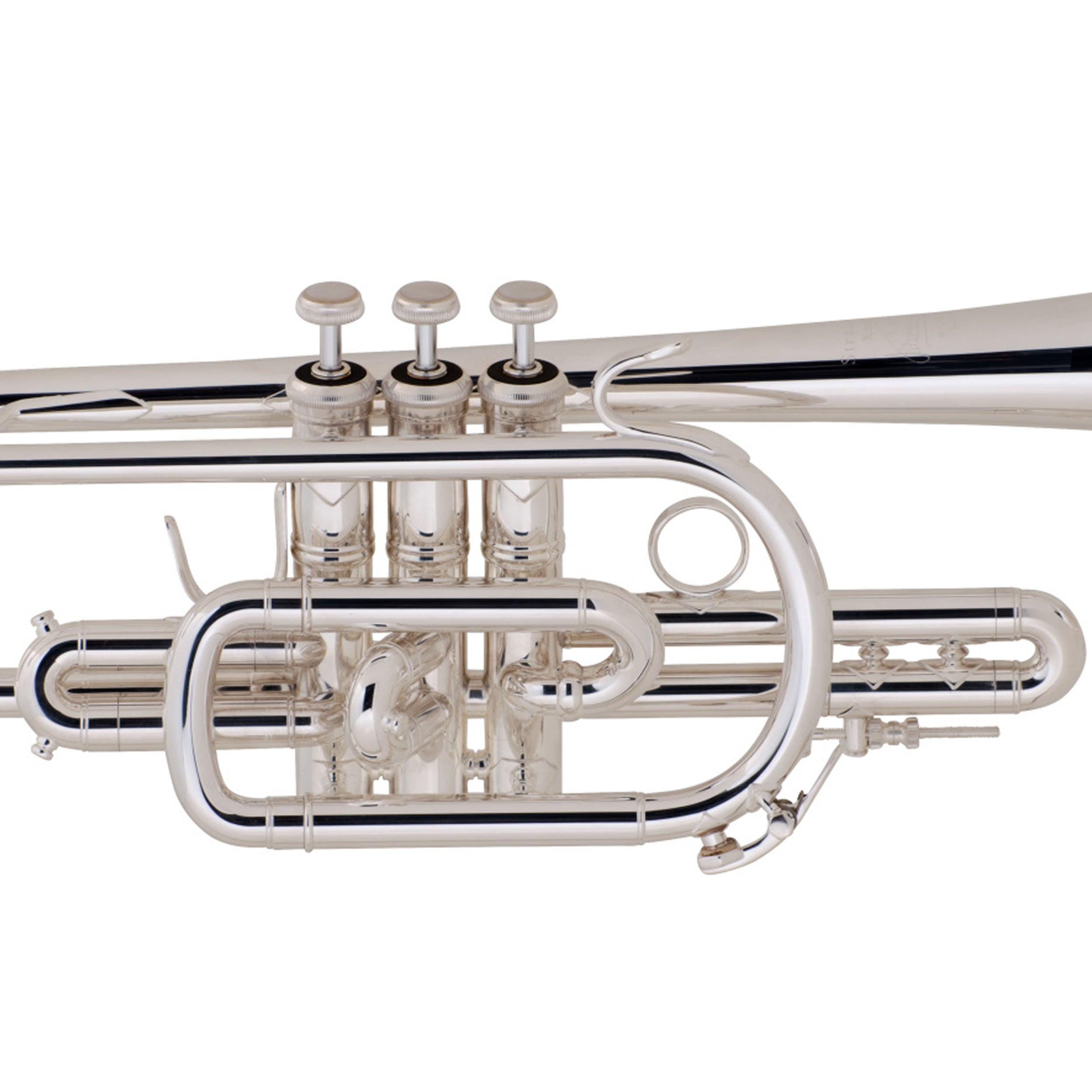 Bach 181SML Stradivarius Bb Cornet Silver Plated - Professional Brass Instrument for Jazz, Concert & Marching Band Performances