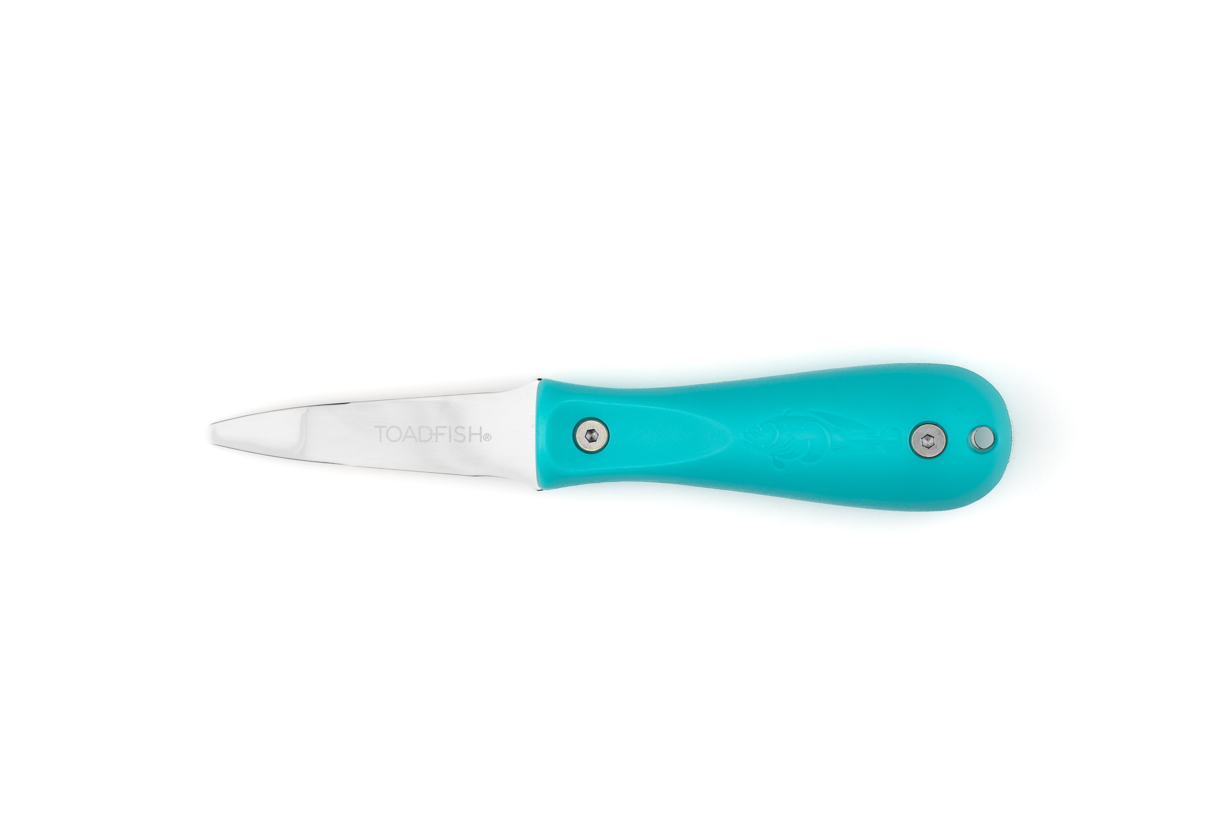 Toadfish Put 'Em Back Oyster Knife - Premium Stainless Steel Oyster Shucking Tool with Non-Slip Handle (Teal) - Perfect for Seafood Lovers, Beach Parties & Outdoor Cooking
