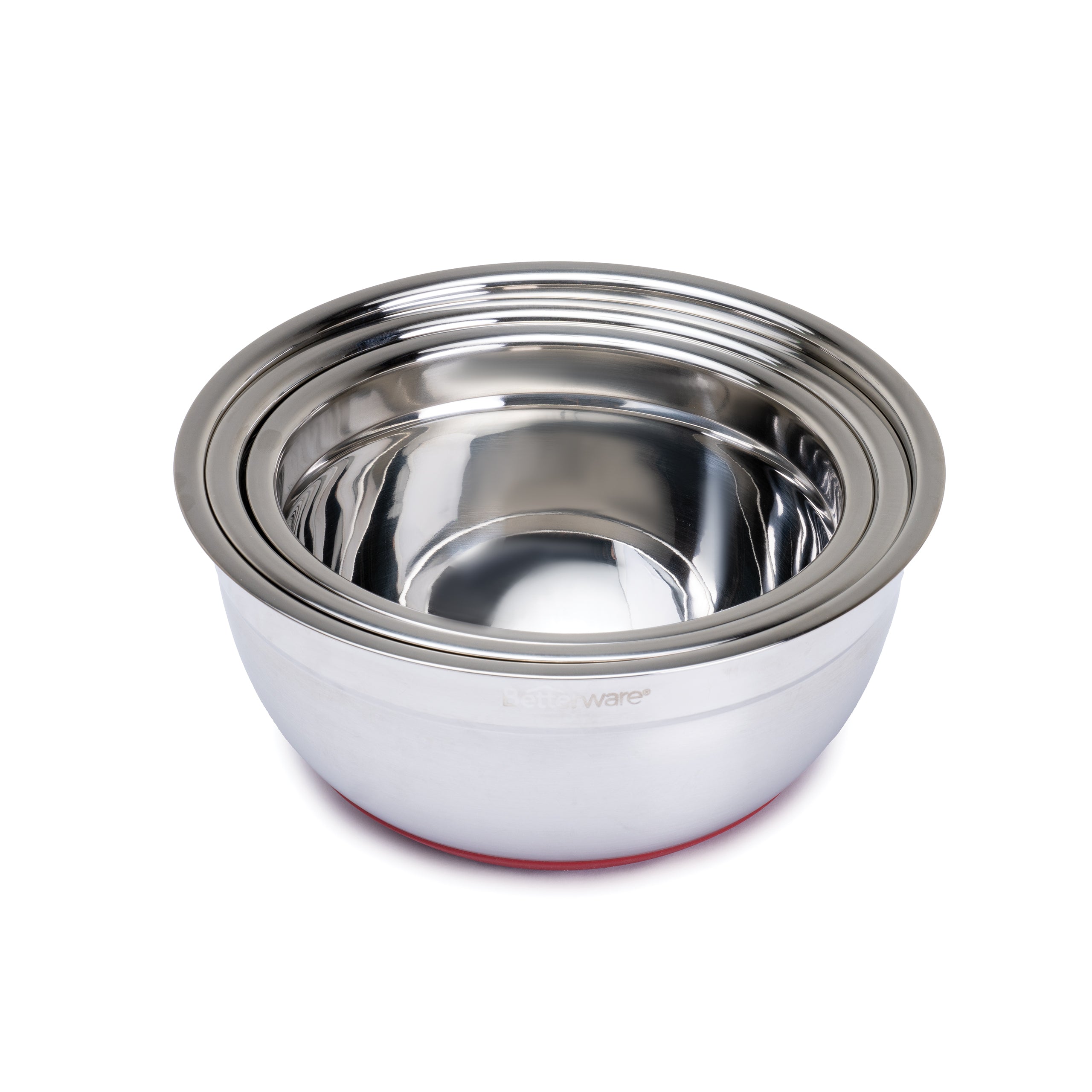 Premium Stainless Steel Mixing Bowls Set - 3 Sizes (1.5QT, 3QT, 5QT) for Kitchen, Baking & Food Prep - Durable, Non-Slip, Dishwasher Safe - Perfect for Mixing, Serving & Meal Prep