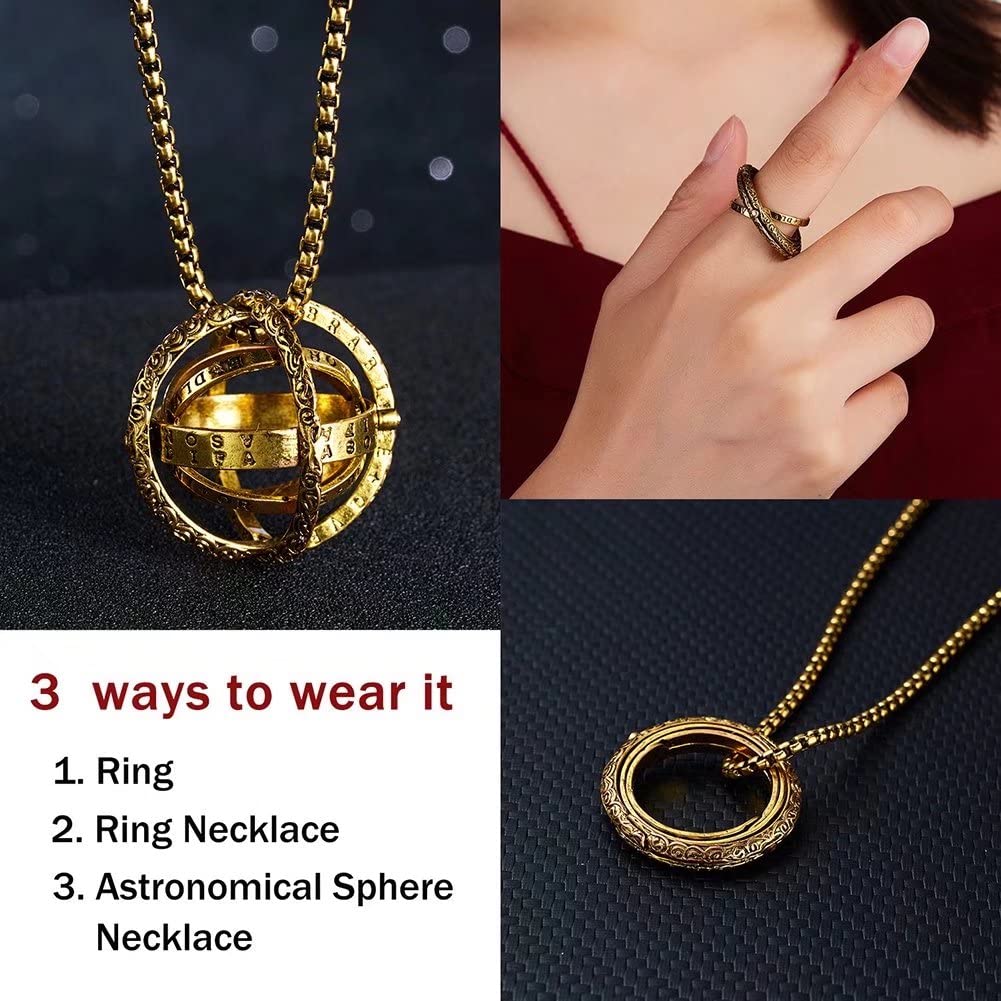 Armillary Sphere Ring for Men & Women - Adjustable Cosmic Jewelry for Couples (Size 5-12) - Perfect for Astronomy Lovers, Wedding Bands & Unique Romantic Gifts