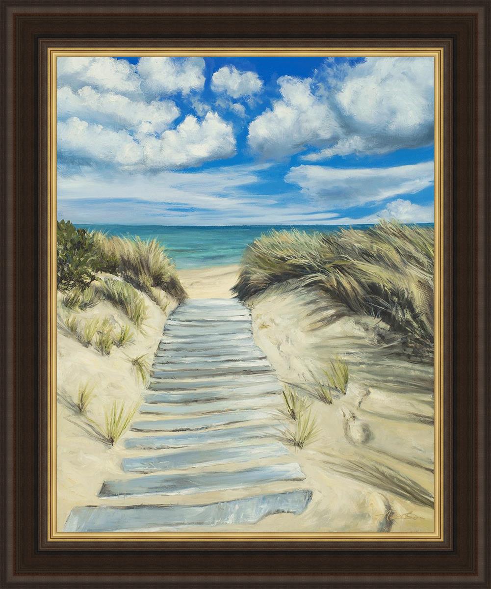 Seashore Large Wall Art - Stunning Ocean Beach Decor for Living Room, Bedroom & Office - Perfect Coastal Home Decor Gift