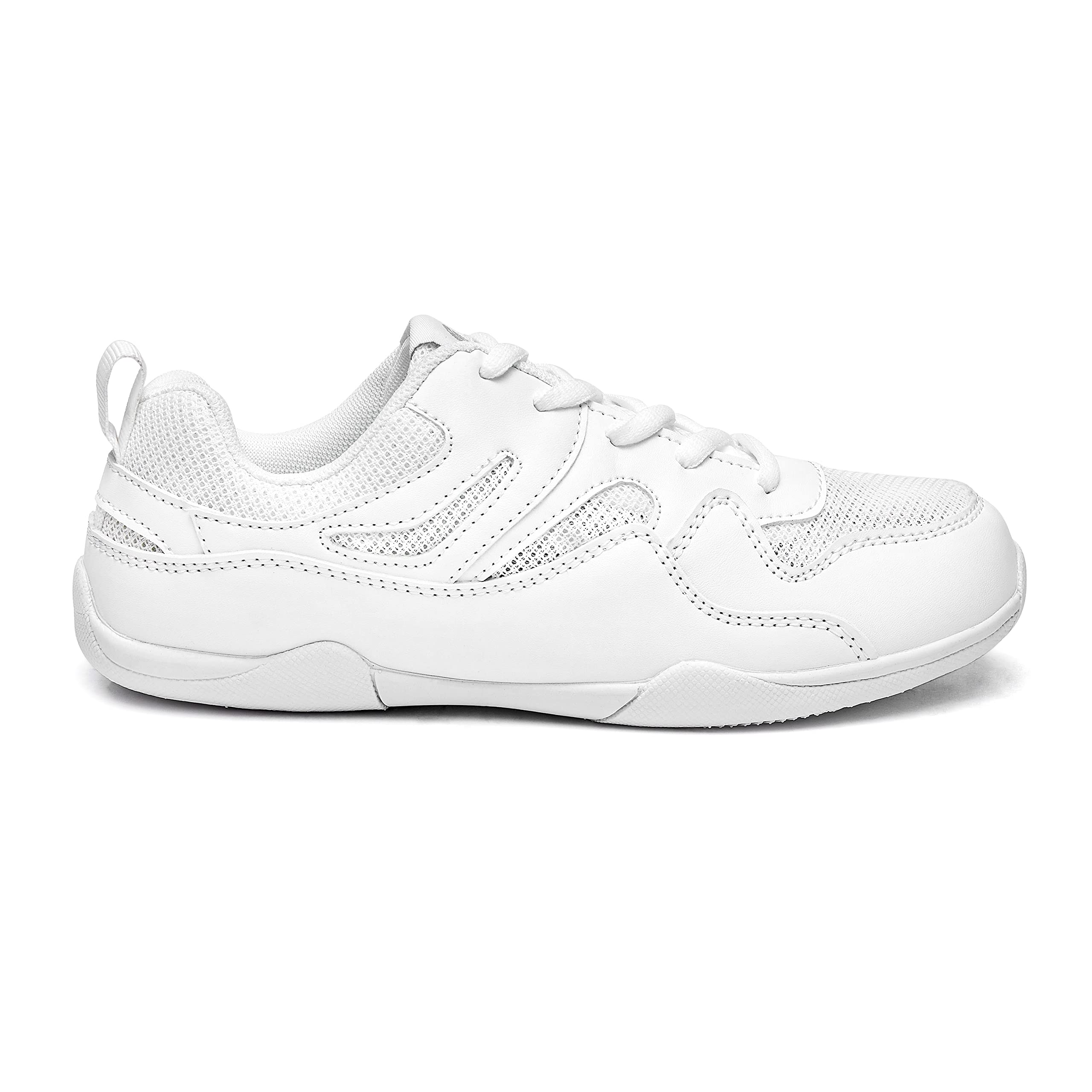 White Cheer Shoes for Women - Breathable Cheerleading Sneakers - Lightweight Athletic Tennis & Walking Shoes - Perfect for Cheer Practice, Gym Workouts & Casual Wear