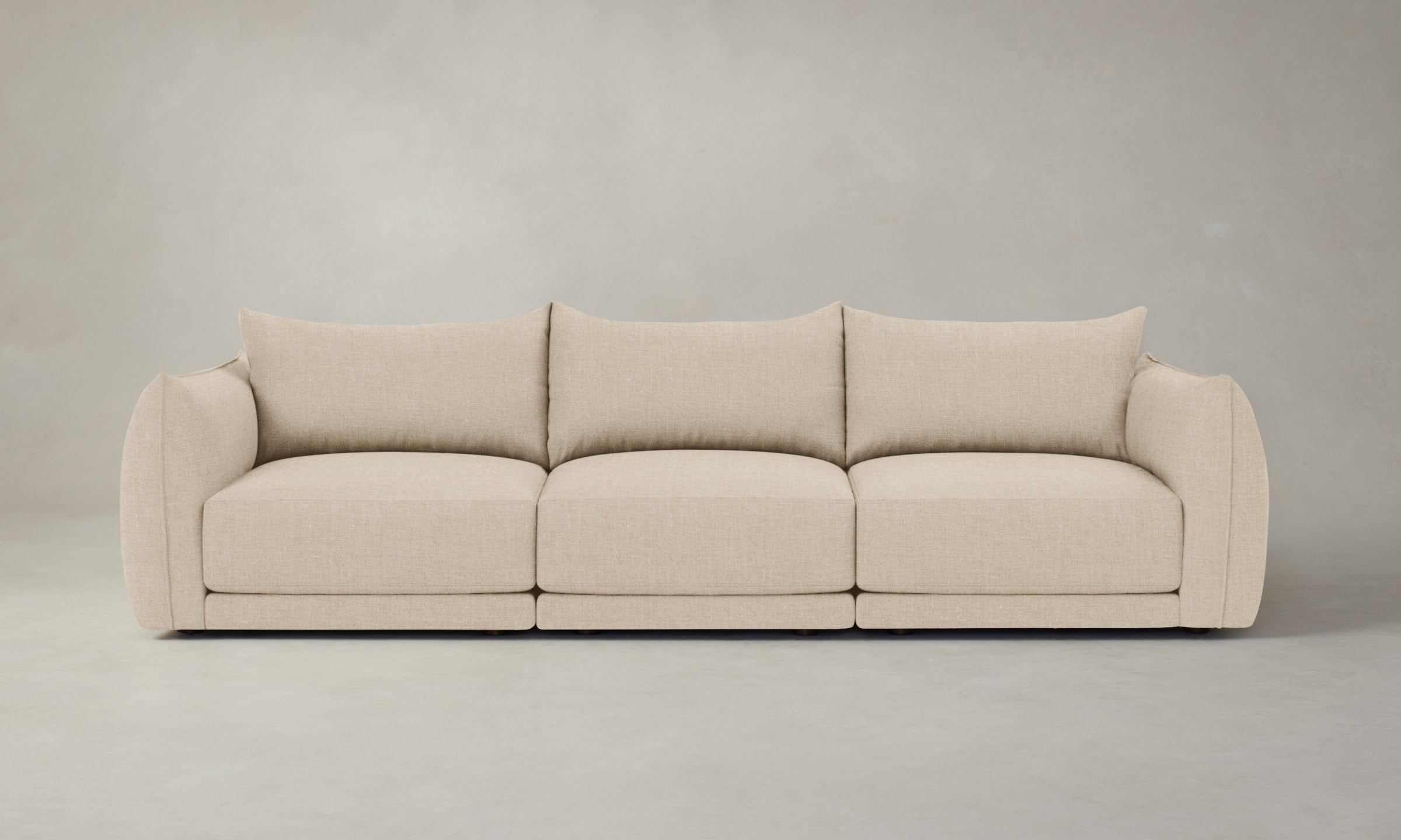 The Jones Modular Sofa - Heritage Belgian Linen Husk | Modern Sectional Couch for Living Room, Lounge & Home Theater