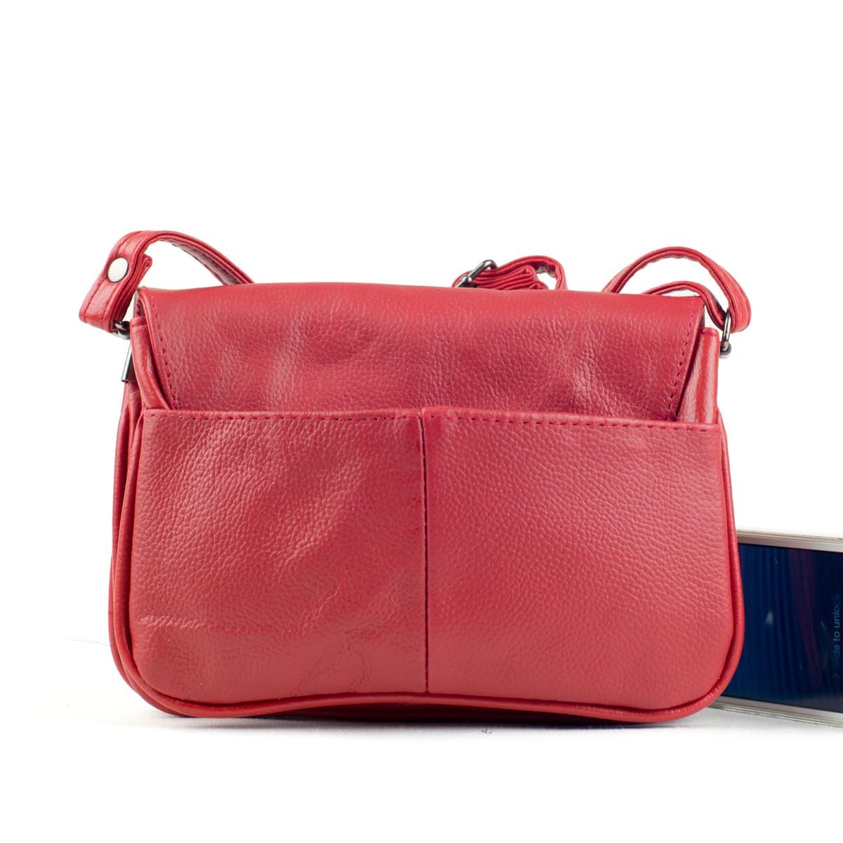 Stylish Leather Mini Crossbody Clutch Bag for Women - Fashionable Small Handbag Purse - Perfect for Evening Parties, Date Nights & Daily Essentials