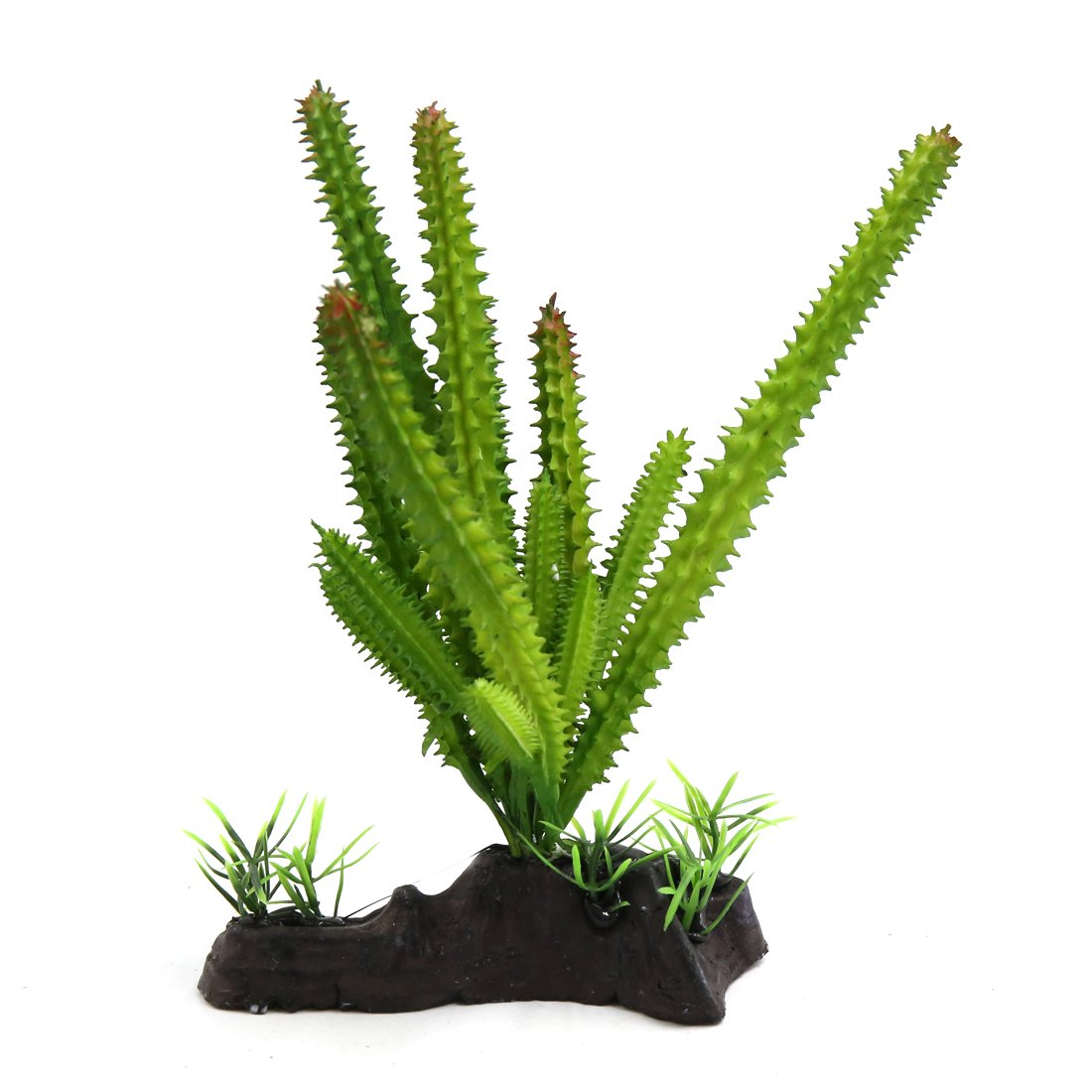 uxcell Green Plastic Terrarium Cactus Plants - Artificial Succulent Decor for Home, Office, Garden | Perfect for DIY Terrariums, Fairy Gardens & Desert-Themed Displays