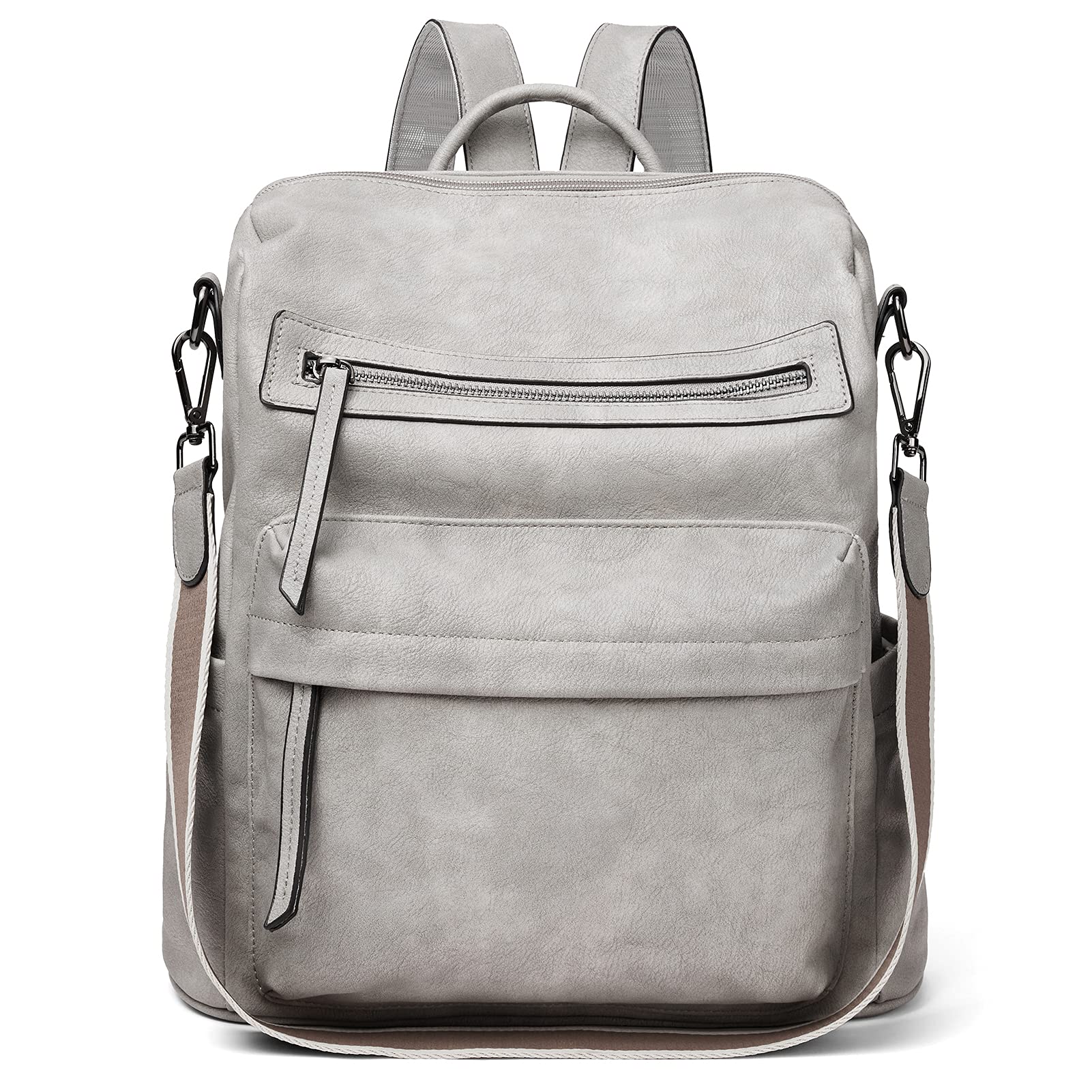 Stylish BROMEN Leather Backpack Purse for Women - Large Fashionable Travel Shoulder Bag | Perfect for Work, College & Weekend Getaways