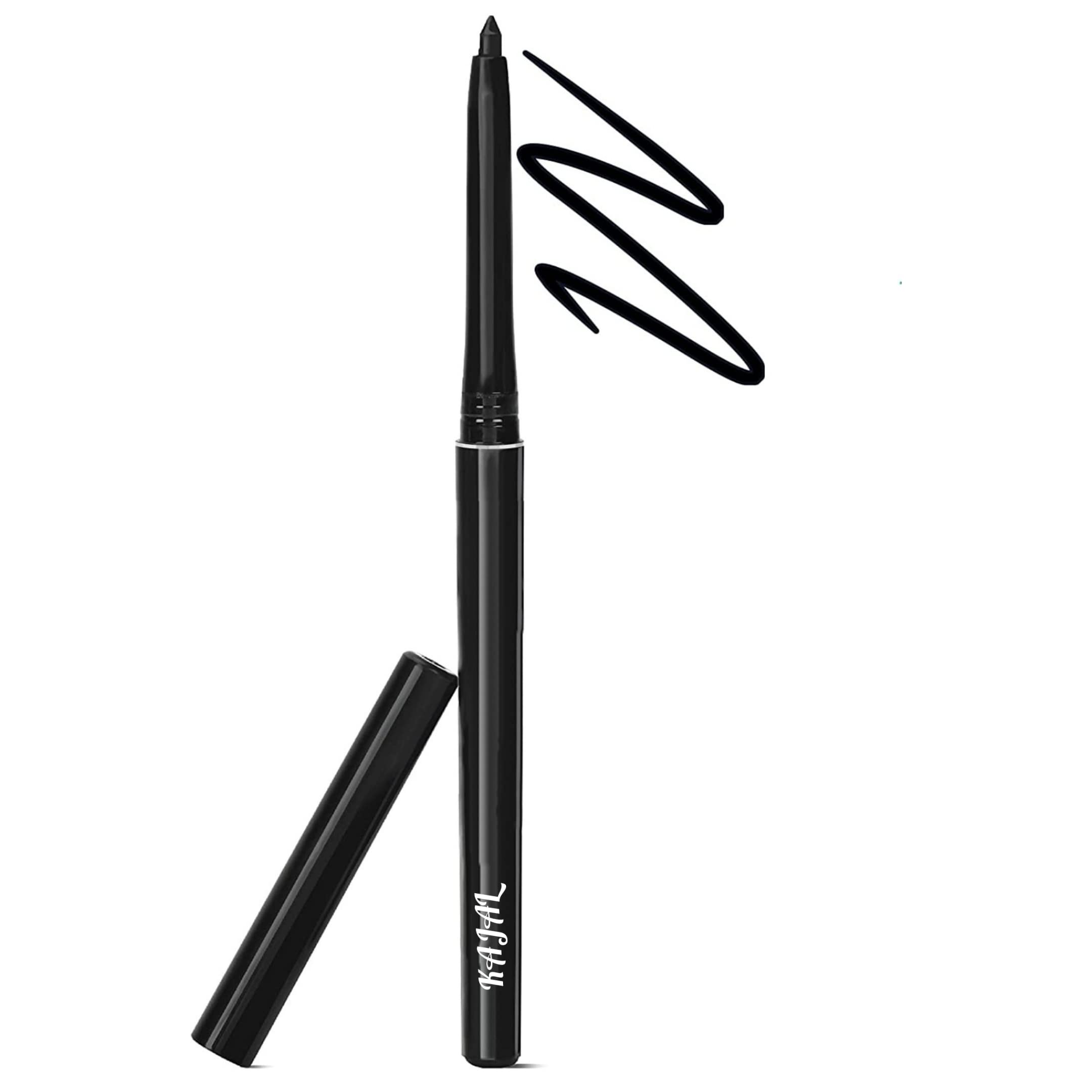 Waterproof & Long-Lasting Black Eyeliner Pencil - Smudge-Proof, 12-Hour Wear for Everyday Makeup & Special Occasions