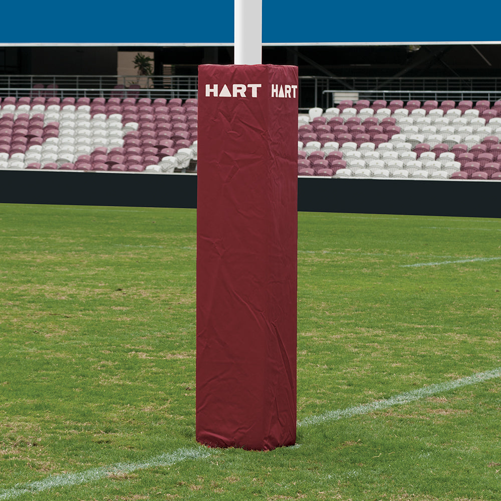 HART Square Rugby Post Pads - 35cm (Set of 4) - High Density Foam Protection for Rugby Goal Posts - Perfect for Training & Match Safety