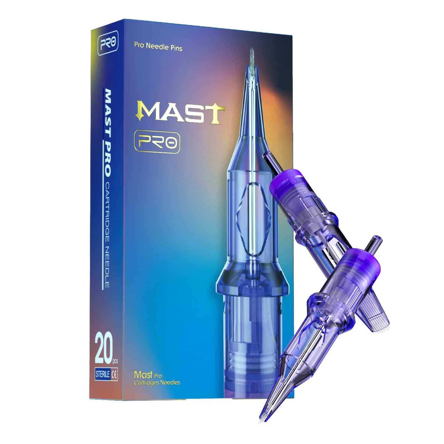 Mast Pro Tattoo Cartridges Needles - Black & Grey Starter Kit Box for Professional Tattoo Artists | Perfect for Beginners, Shading, and Line Work Tattoos