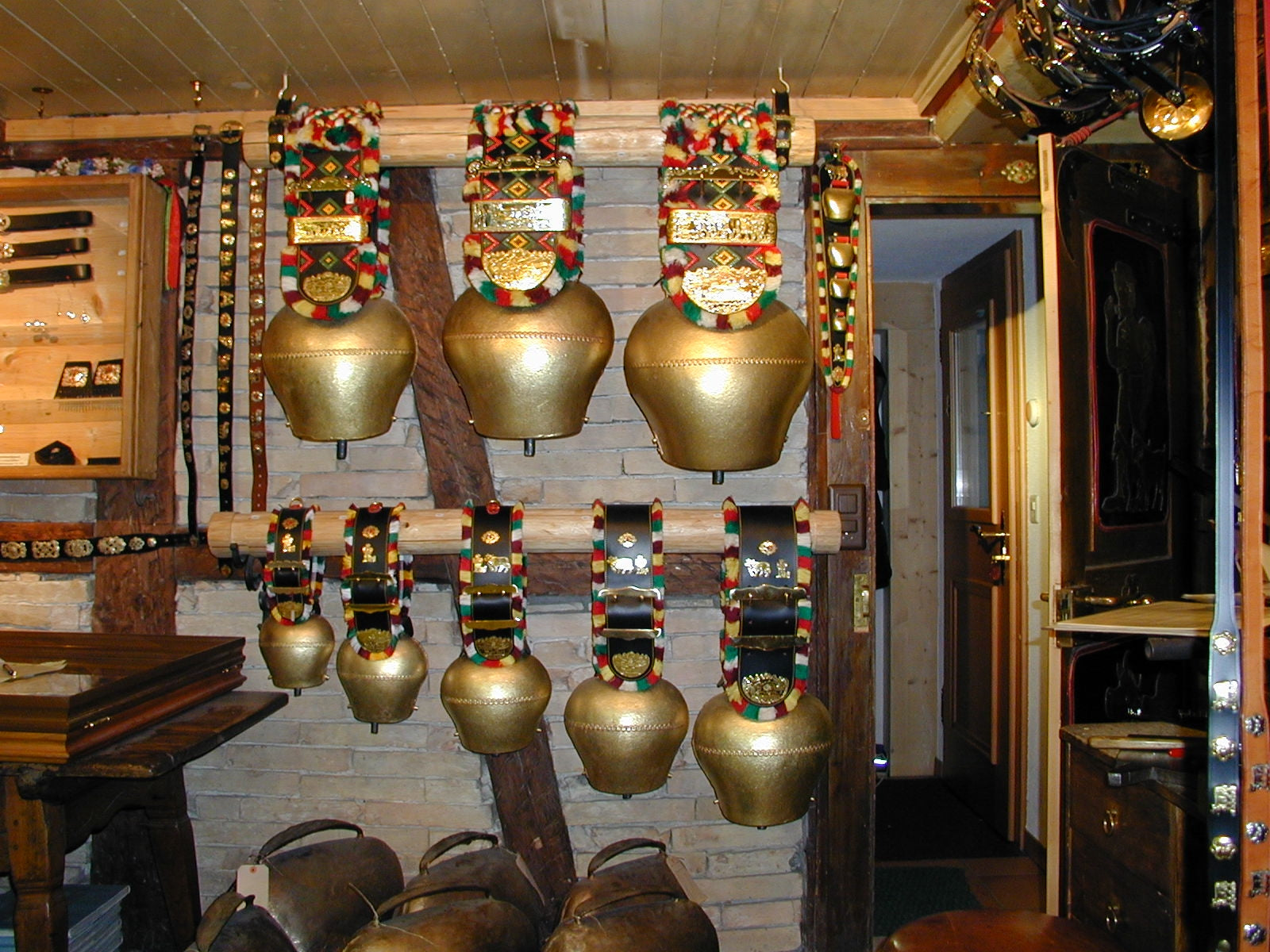 Authentic Swiss Cowbells - Handcrafted Alpine Treicheln for Farm Animals & Home Decor - Perfect for Cattle, Goats, Christmas Decor & Rustic Weddings