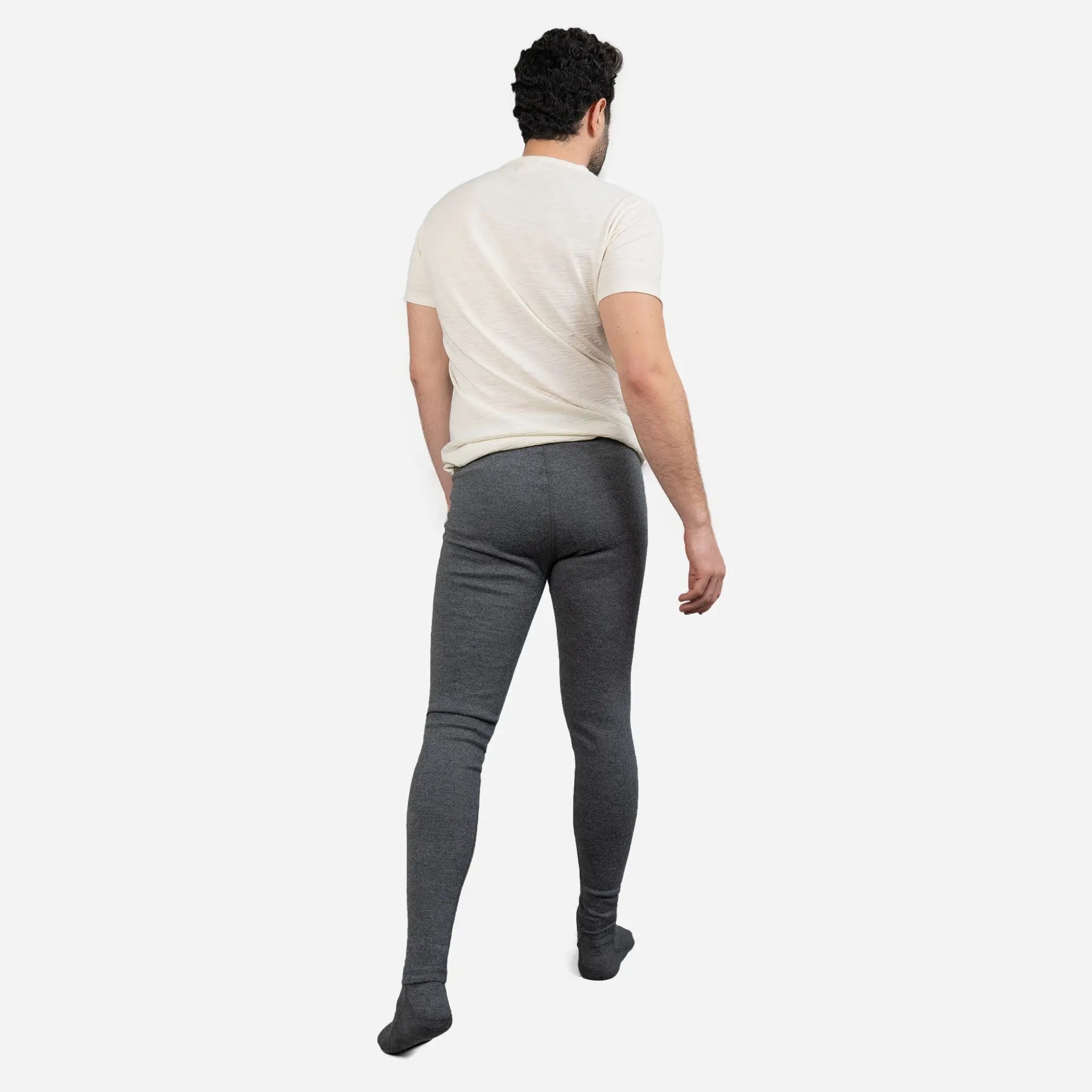 Men's Alpaca Wool Leggings - 420 Midweight Thermal Base Layer for Hiking, Skiing & Winter Outdoor Activities