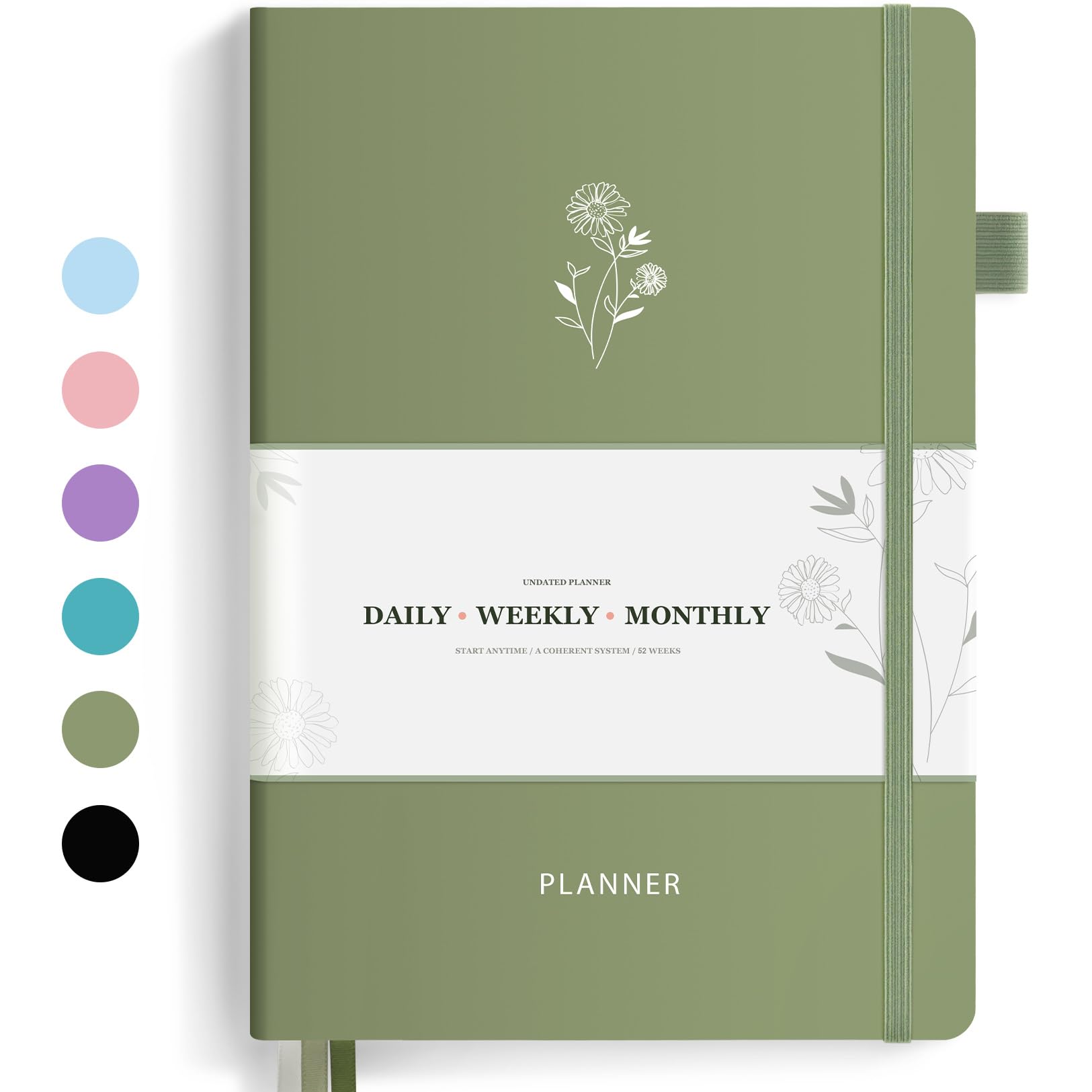 2025-2026 Undated Planner - B5 Daily Weekly Monthly Organizer with 12-Month Calendar, Simplified Large Schedule Notebook for Men & Women (7