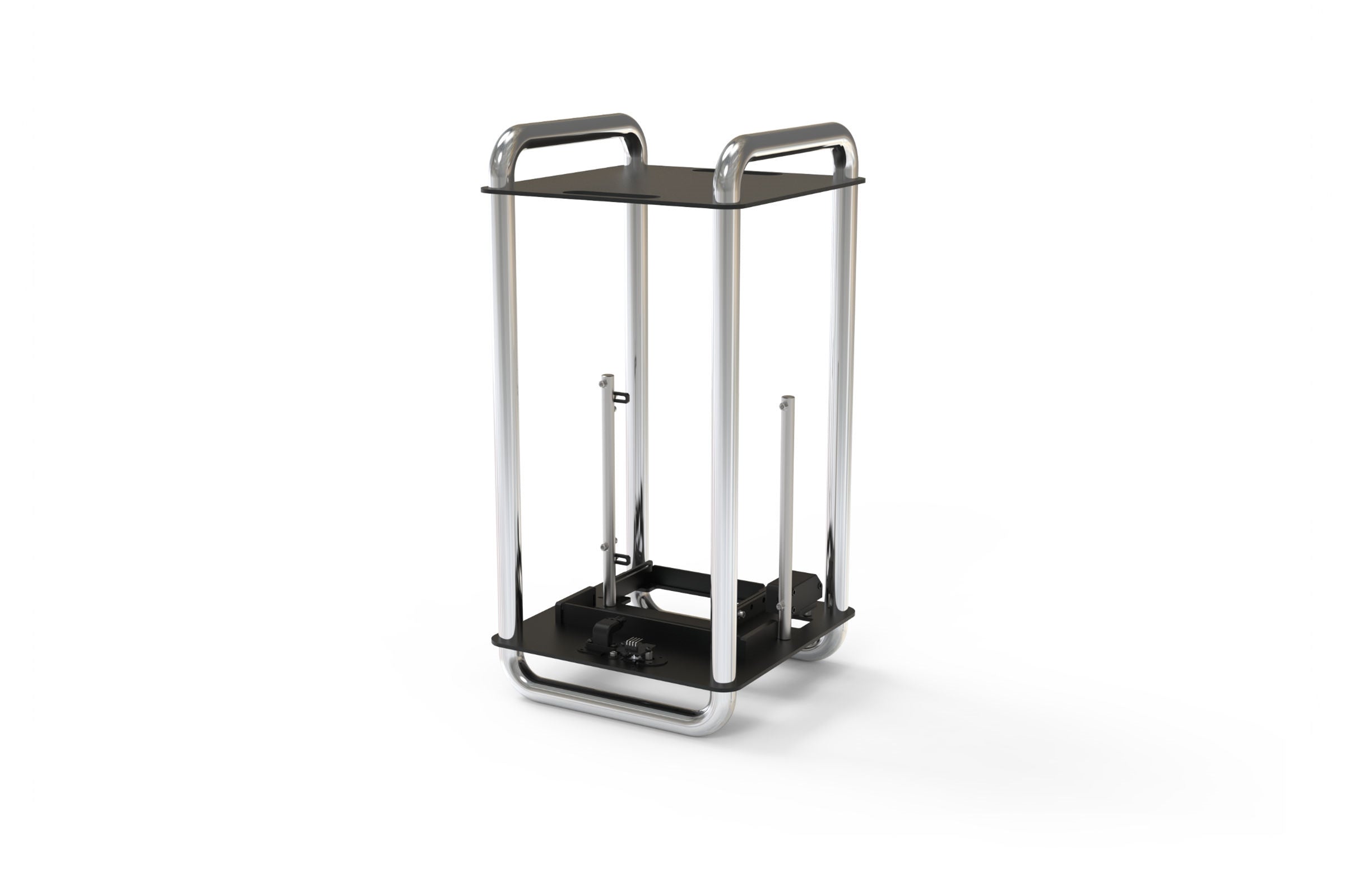 Streacom DA6 Open Frame ITX PC Case - Chrome & Black - Compact Mini Gaming & HTPC Builds for Small Spaces