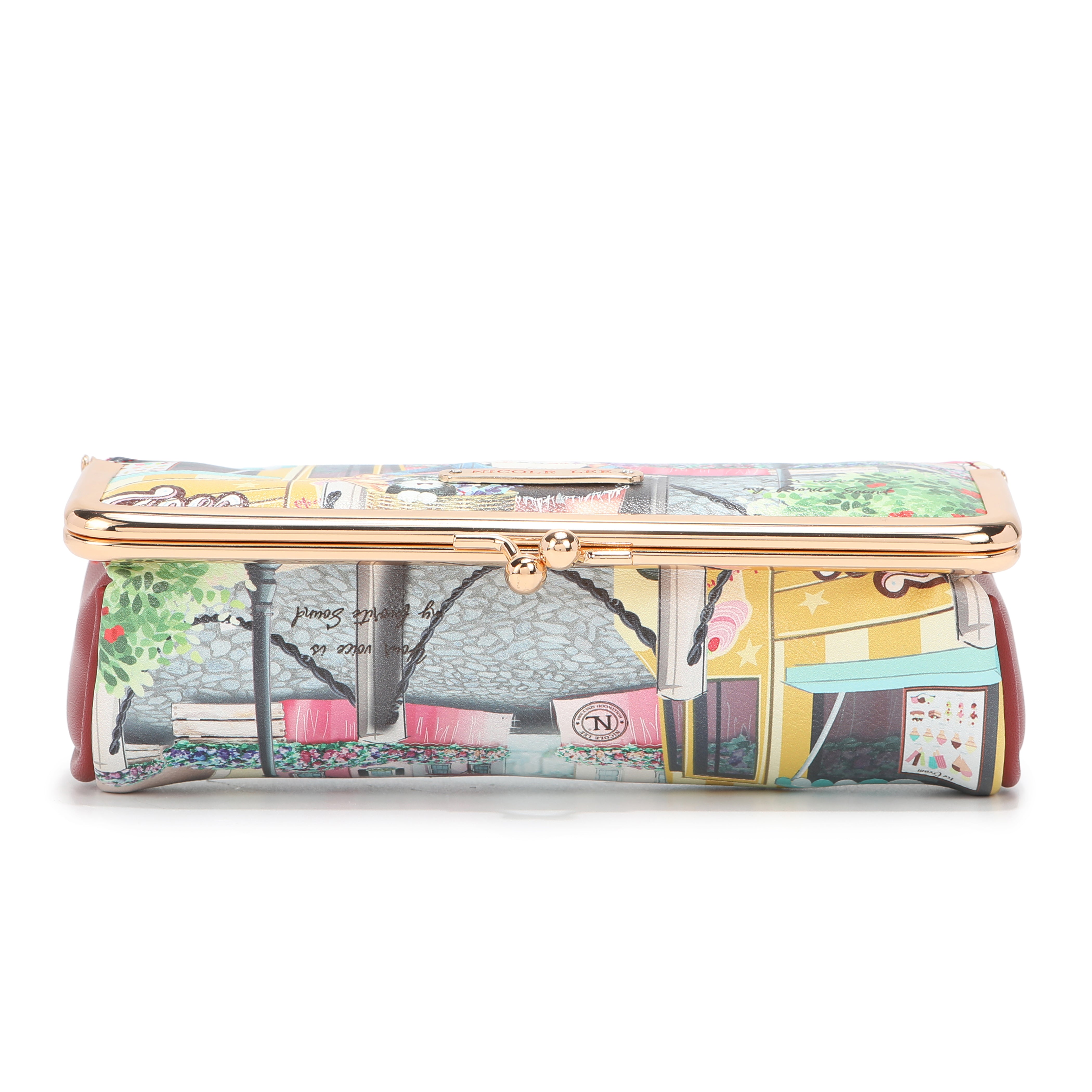 KISS LOCK MAKEUP CASE - Portable Cosmetic Organizer for Travel, Home & Professional Use | Waterproof Vanity Box with Mirror for Makeup Brushes & Beauty Essentials