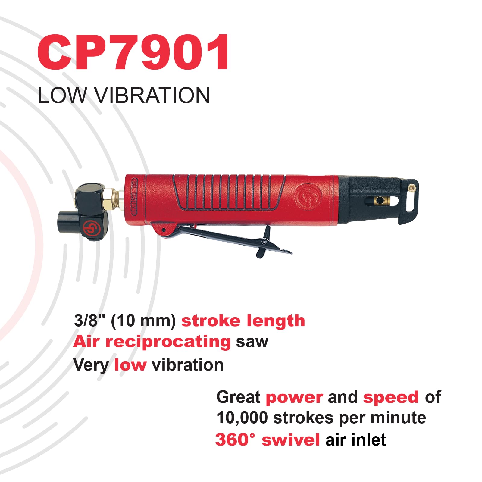 CP7901 Reciprocating Air Saw - 10,000 SPM for Auto Body & Woodworking