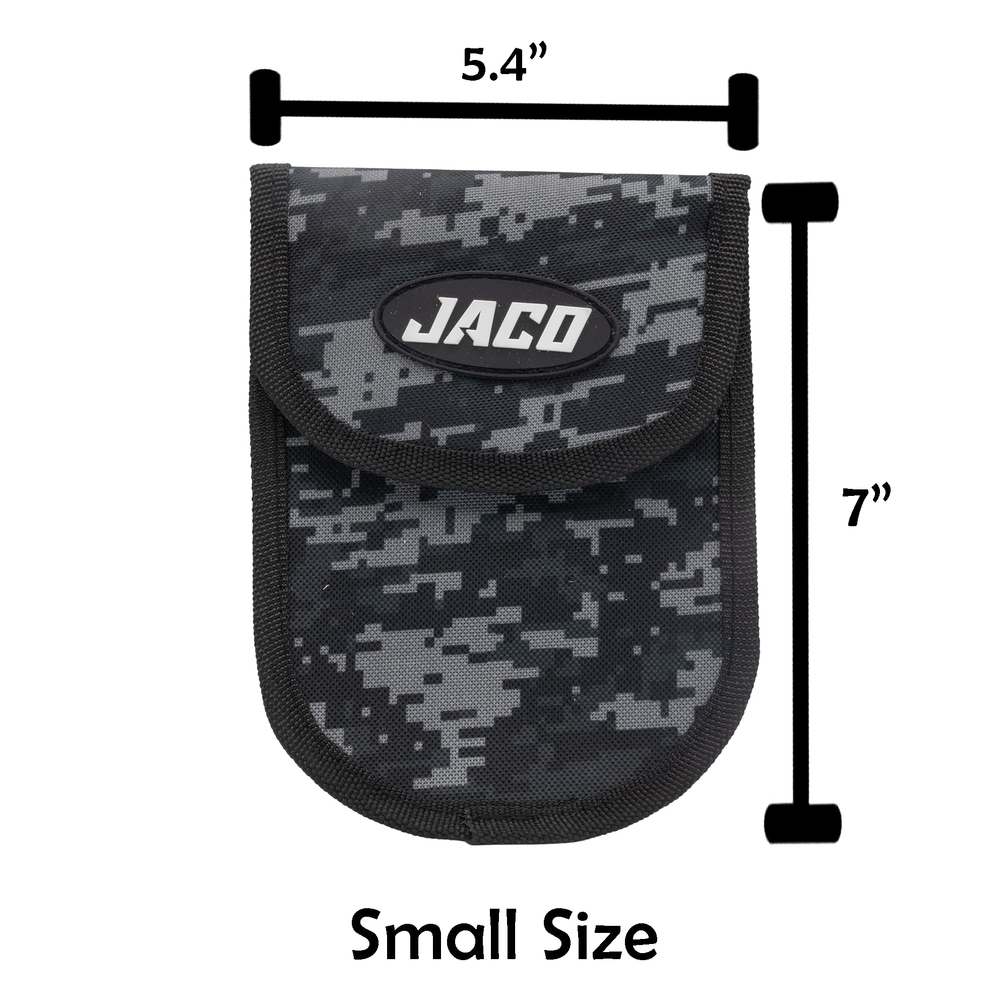 JACO Multi-Purpose Utility Tool Pouch - Heavy Duty Storage Organizer for Tire Gauges, Wrenches & Work Accessories (Digital Camo) - Perfect for Mechanics, DIY Projects & Outdoor Adventures