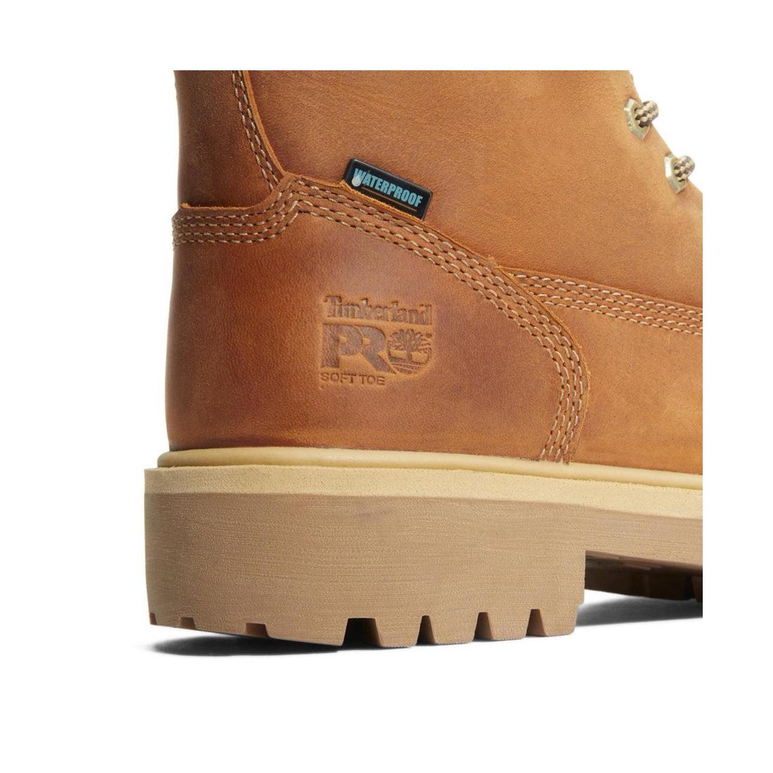 6 Inch Soft Toe Waterproof Work Boots for Men - Comfortable & Durable Direct Attach Safety Shoes - Ideal for Construction, Hiking & Outdoor Activities