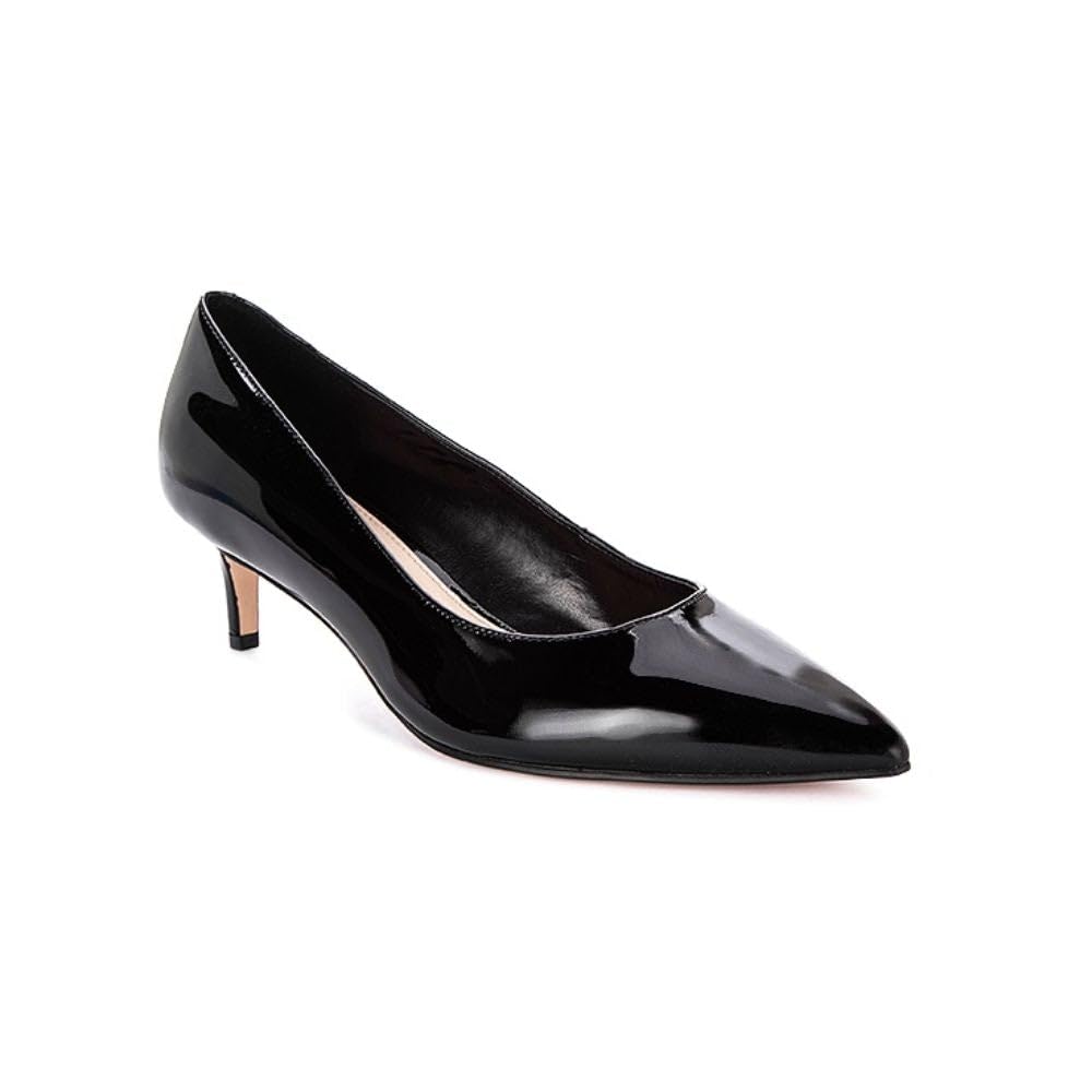 Nine West Fina Black Patent Leather Pumps for Women - Size 7 - Elegant Pointed Toe High Heels for Office, Party & Formal Events