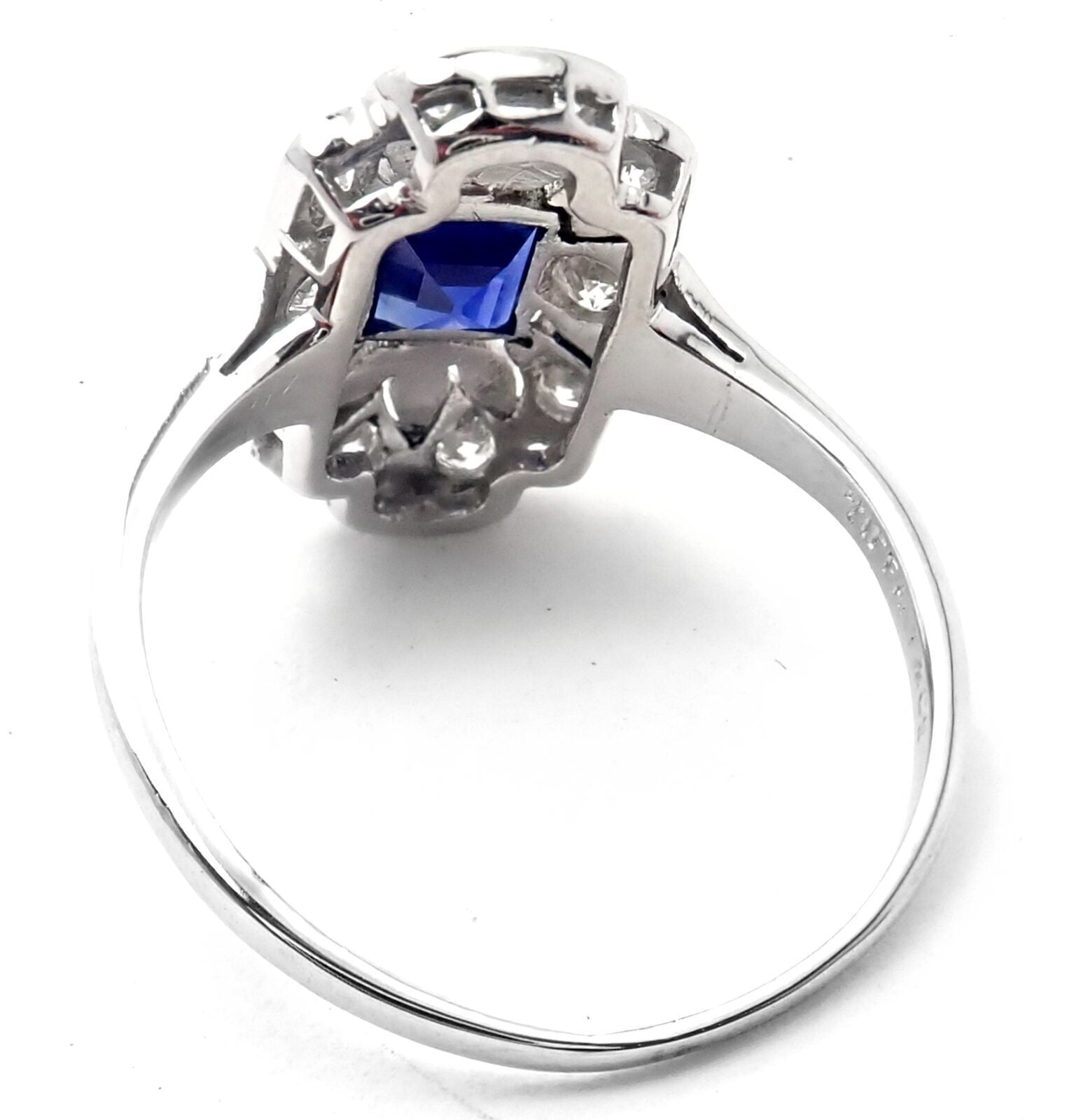 Authentic Vintage Tiffany & Co Irid Platinum Diamond Sapphire Cocktail Ring - Perfect for Weddings, Parties & Special Occasions