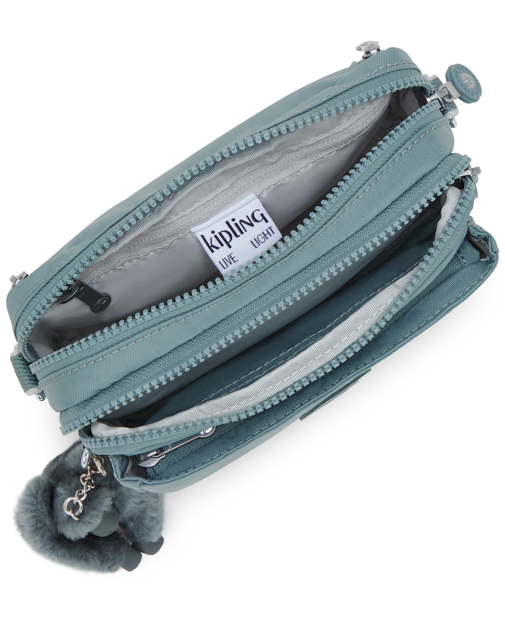 Kipling Abanu Multi Convertible Crossbody Bag - Lightweight Travel Purse for Women, Adjustable Strap, Spacious Organizer (Relaxed Grey) | Perfect for Work, Gym & Weekend Outings