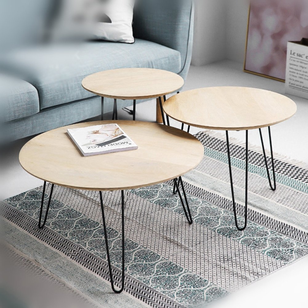MSOBAIW 16 Inch Hairpin Legs Set of 4 - Black Metal Table Legs for DIY Furniture, Dining Tables & Desks - 3/8