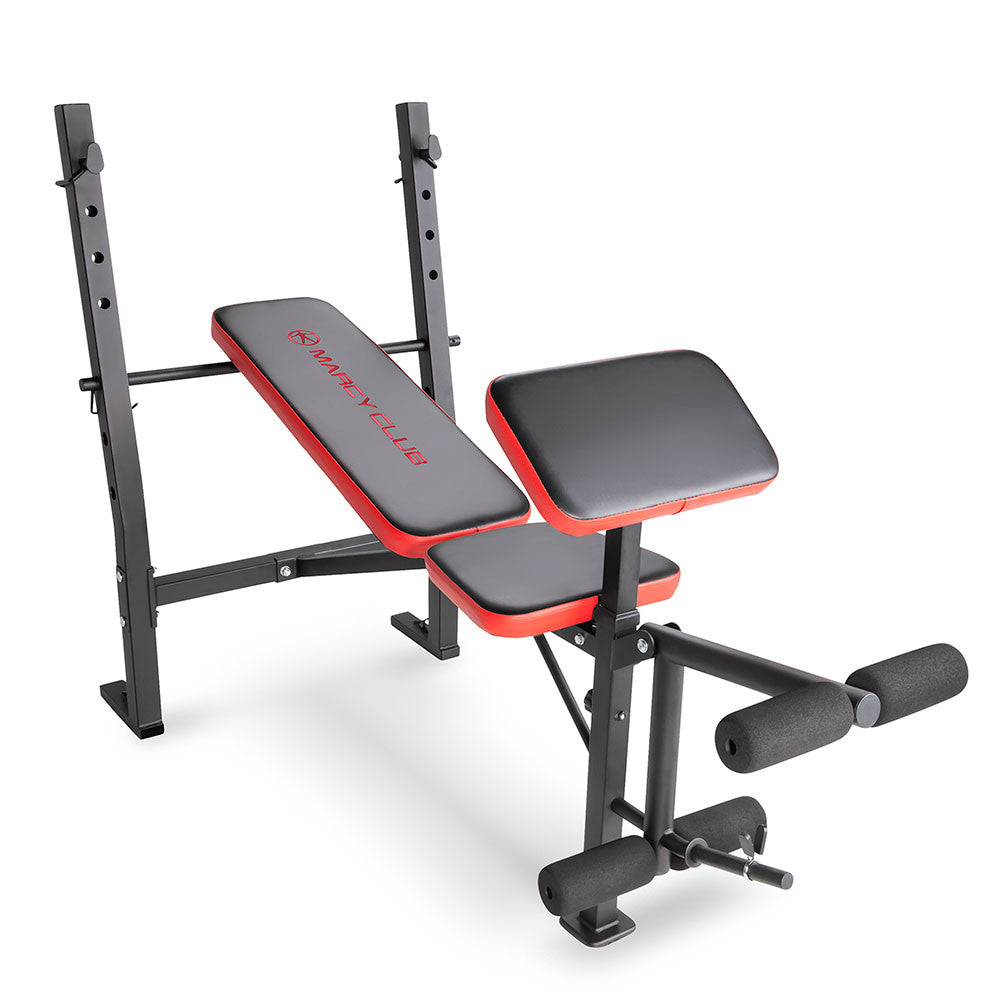 Marcy Standard Weight Bench MKB 4873 - Adjustable Home Gym Equipment for Strength Training & Workouts - Perfect for Home Fitness, Bodybuilding & CrossFit