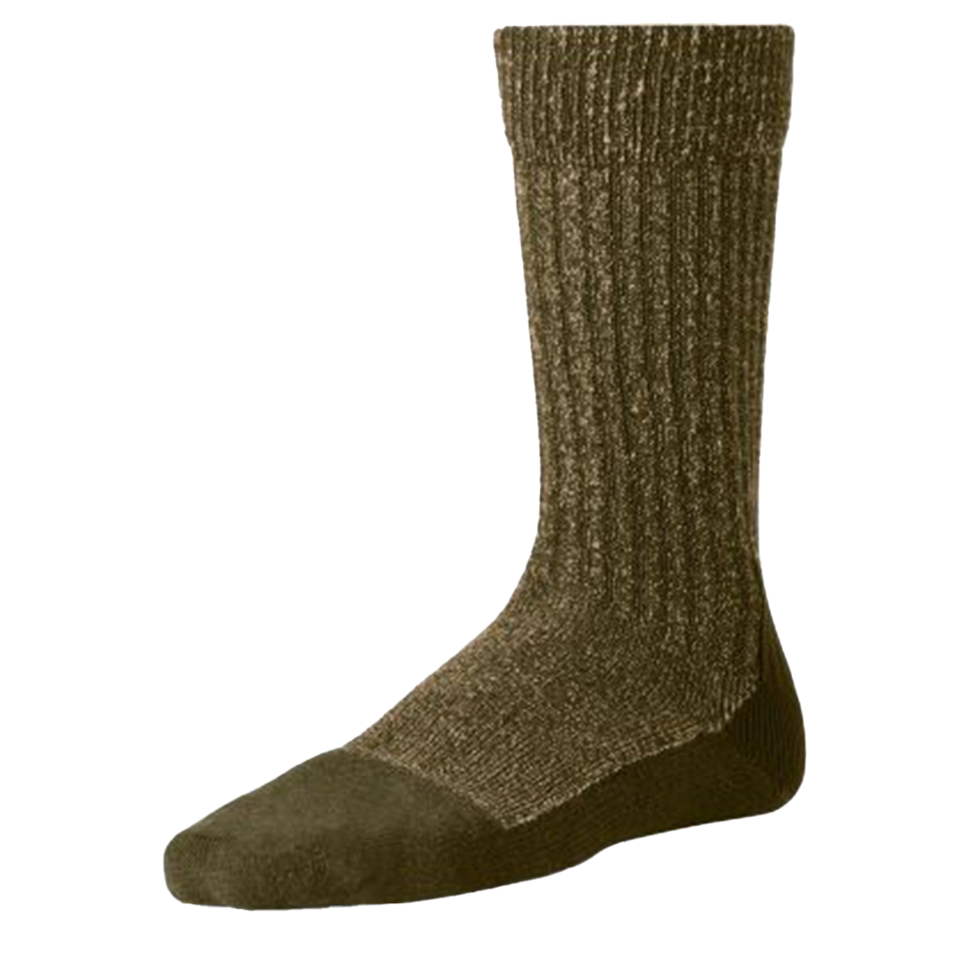 Red Wing Deep Toe Capped Wool Socks 97655 - Olive Green Heavy Duty Work Socks for Men - Perfect for Construction, Hiking & Outdoor Activities