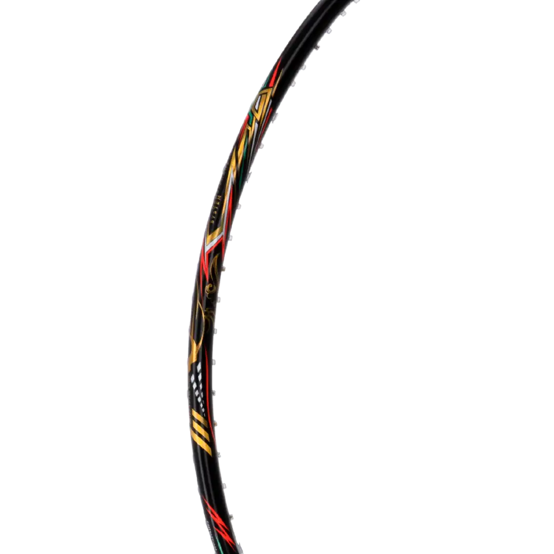 HNDRD Battle 700 Professional Badminton Racket - Carbon Fiber Shaft with High Tension String - Perfect for Tournaments & Training Sessions