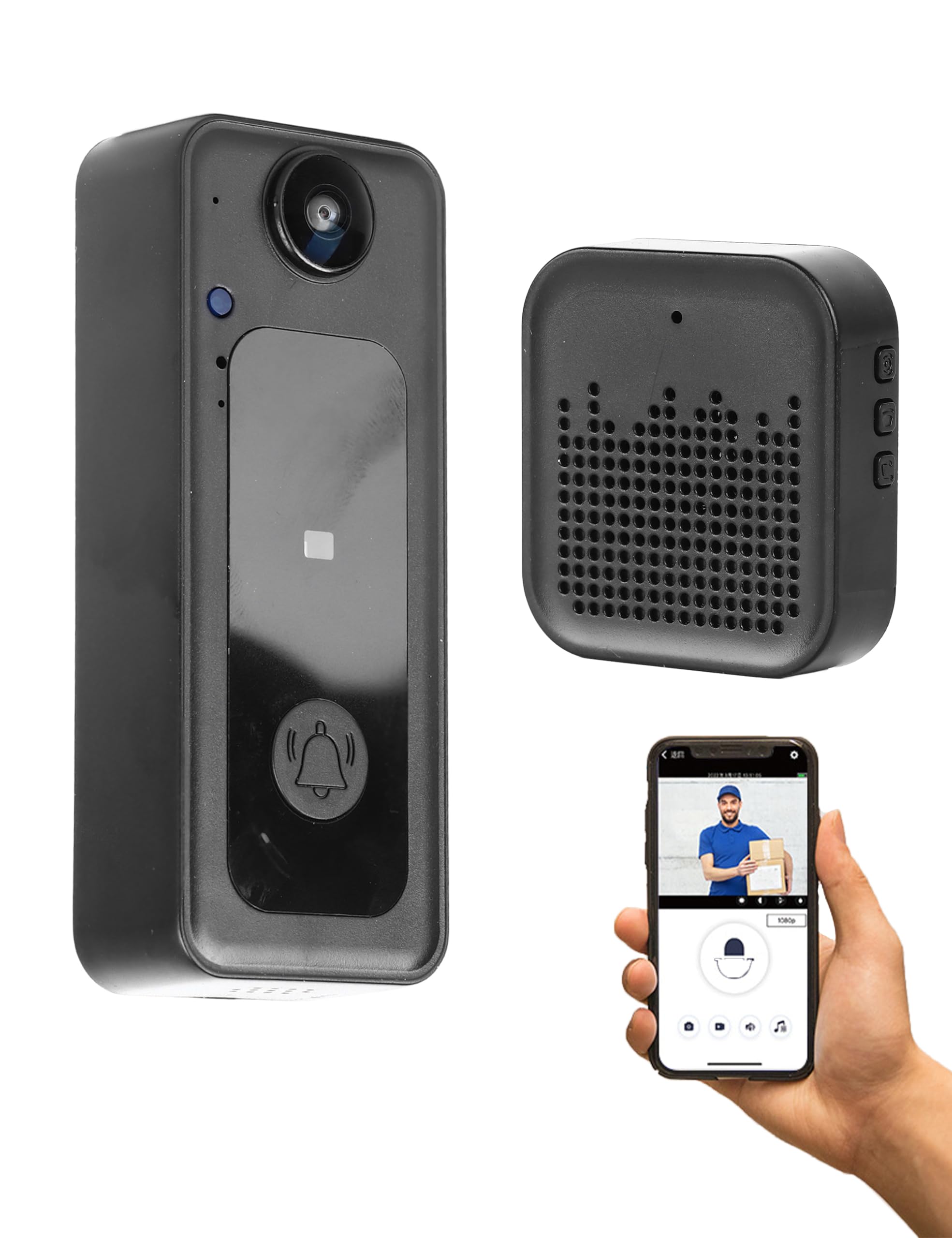 2024 New M3 Smart Wireless Doorbell with AI Recognition Alerts, Real-Time HD Video Monitoring, Battery-Powered Home Security Camera for Front Door - Perfect for Apartments & Smart Homes
